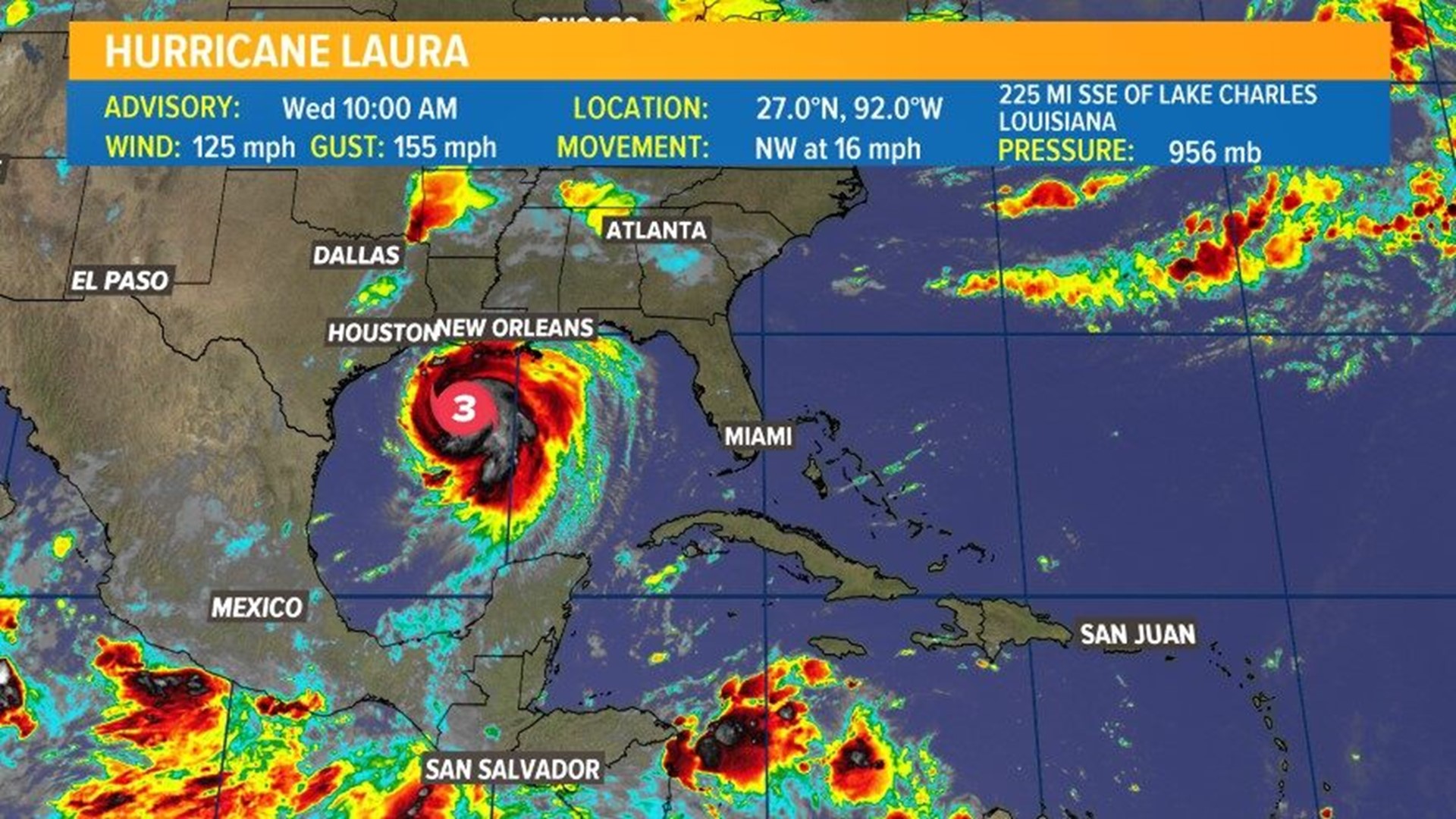 Hurricane Laura latest forecast track | 12newsnow.com