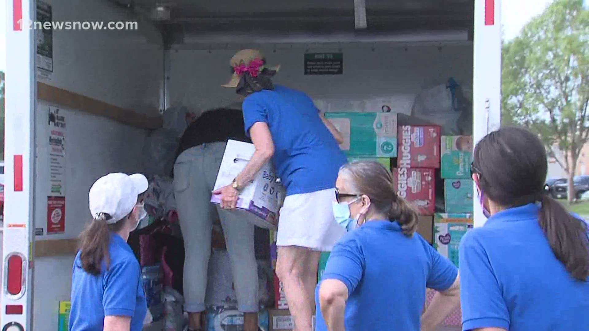 Hurricane Laura left thousands without power and with damaged or destroyed homes. Southeast Texas is giving back to those people by donating diapers, wipes