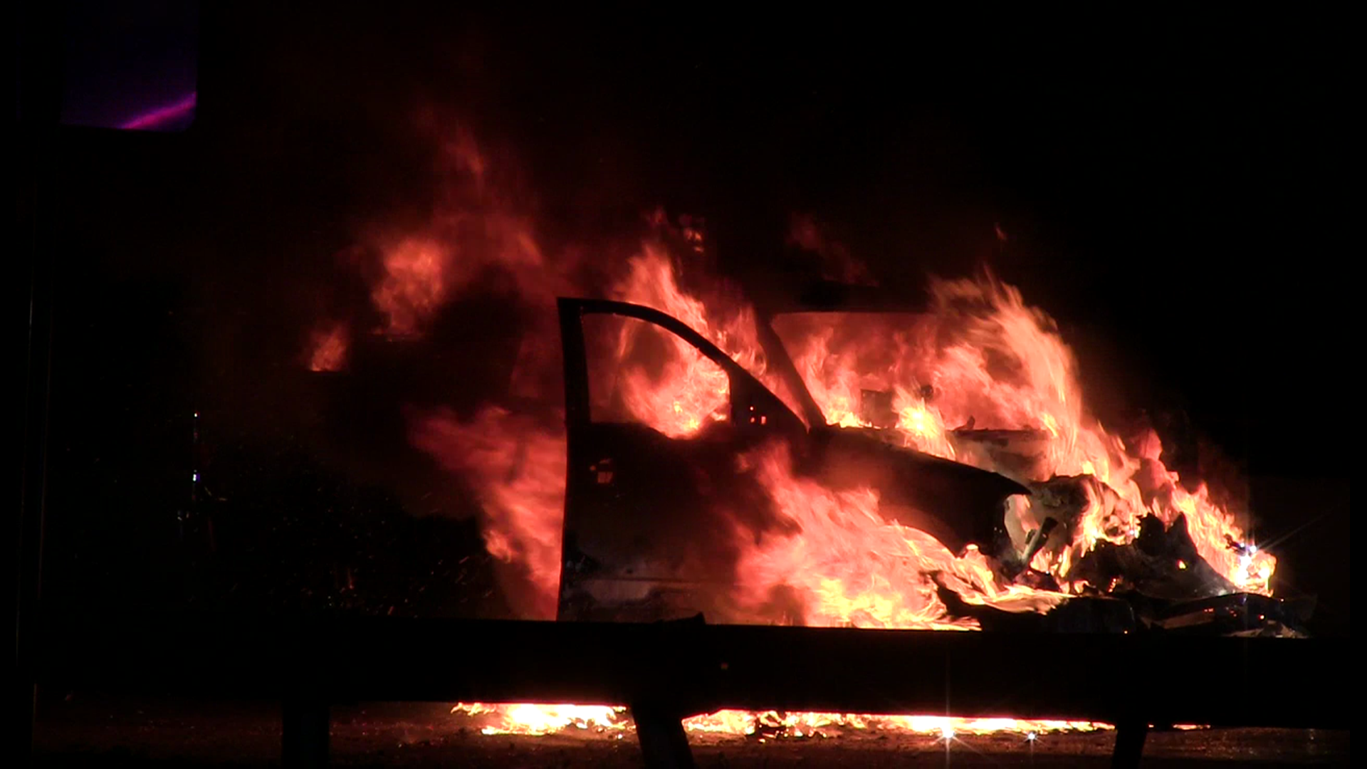 Truck catches fire, explodes on I-10 in accident | 12newsnow.com