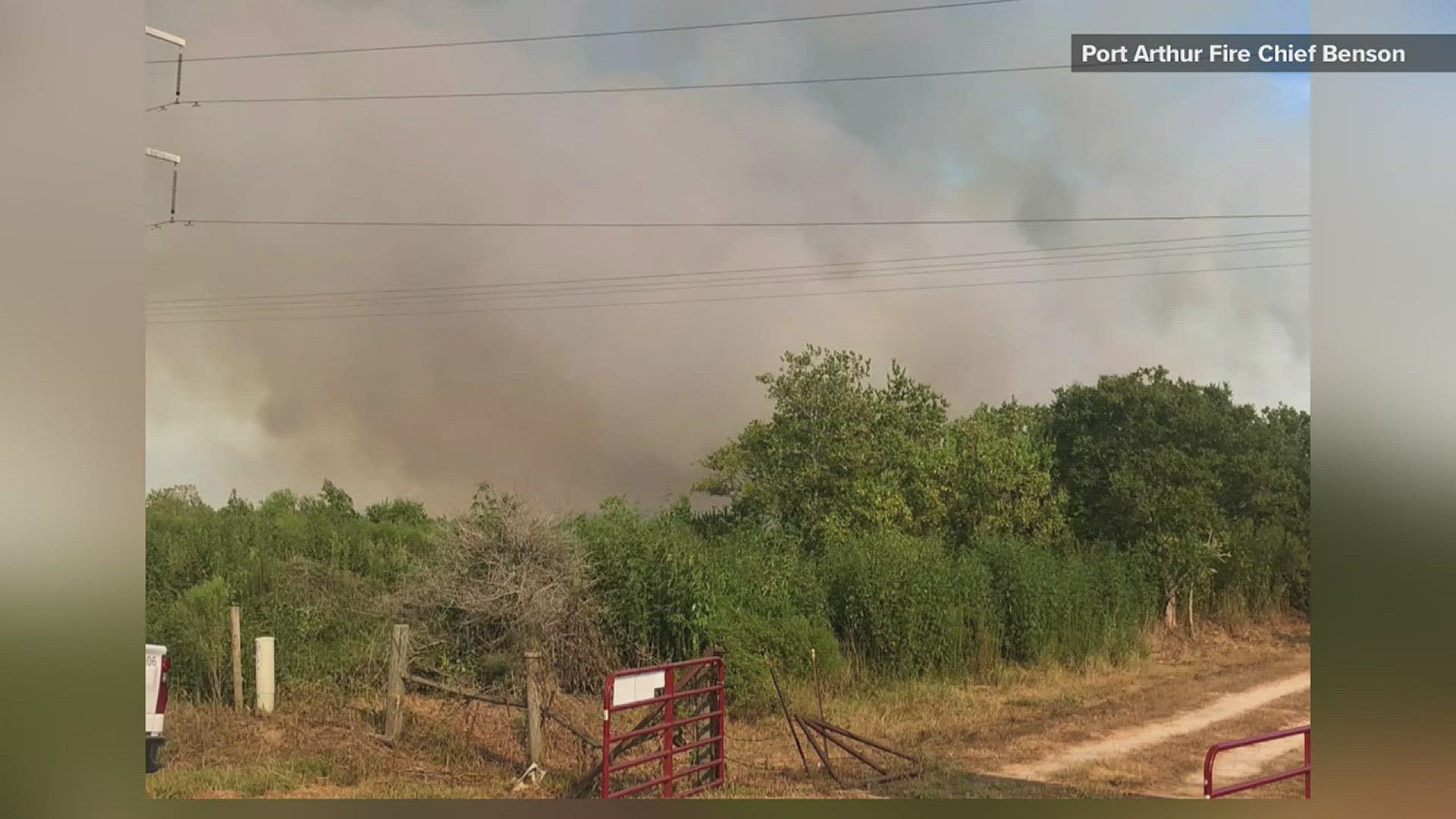 Port Arthur Fire Chief Gregory Benson tells 12News that they are at the scene fighting it and are trying to currently put together a plan to get it contained.