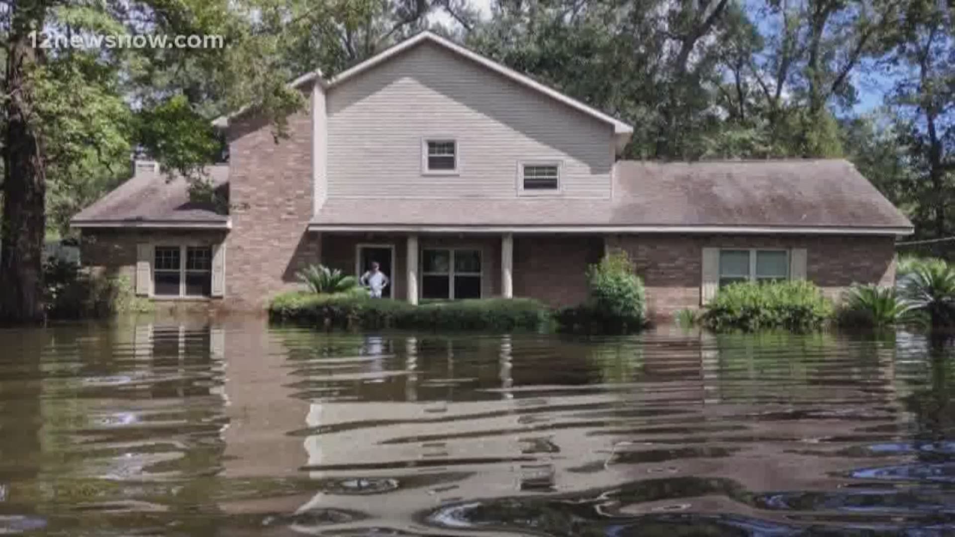Officials say 2,271 homes in the county were flooded by Imelda.