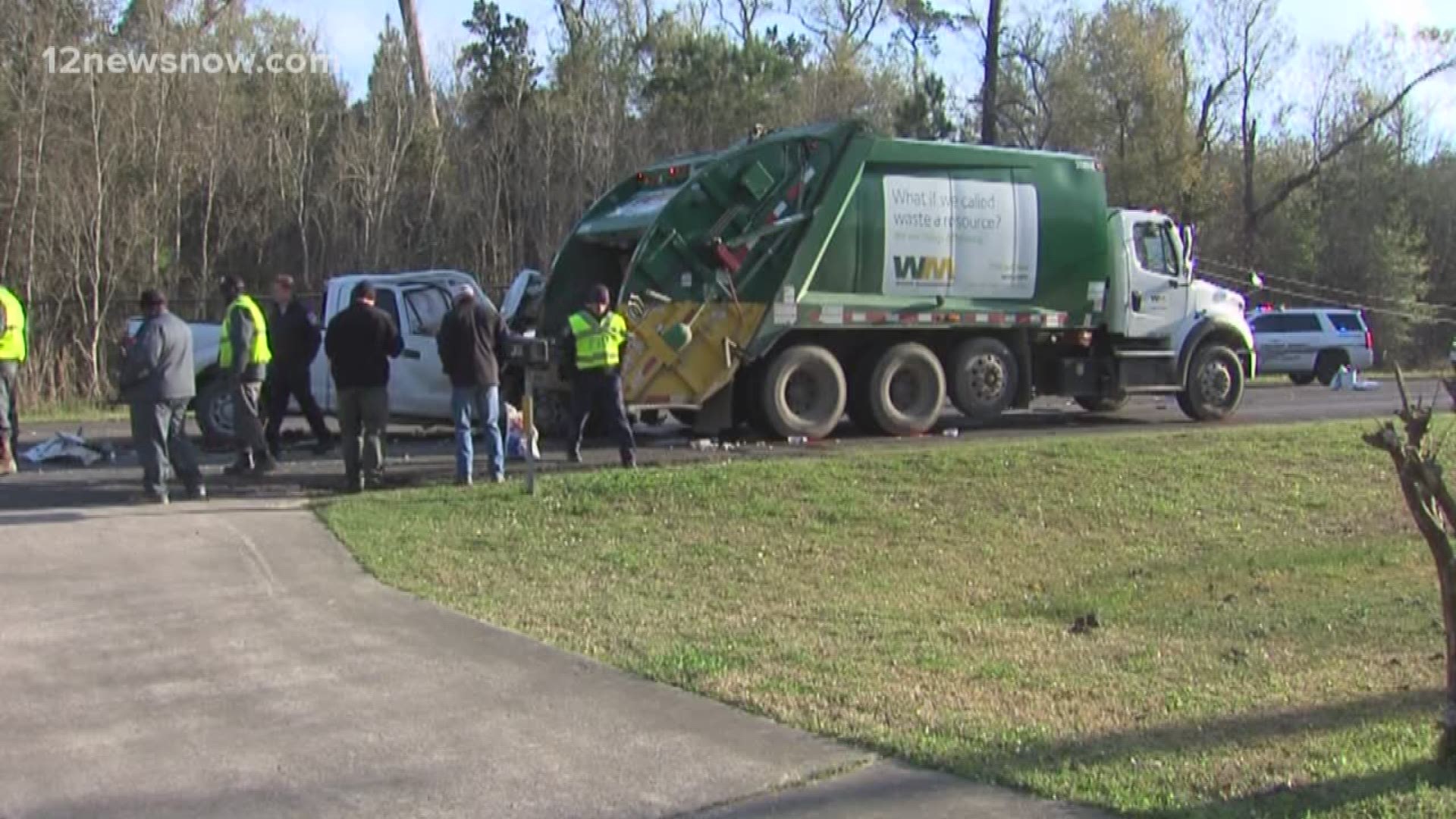 Another waste management truck involved in serious accident in Orange
