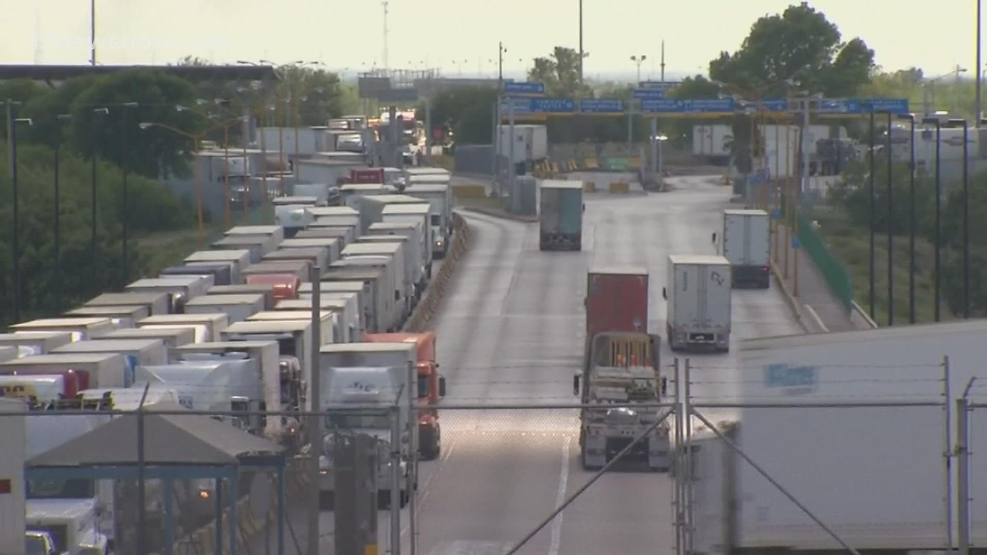 As of last week, state troopers are now inspecting all trucks as they cross from Mexico into Texas.