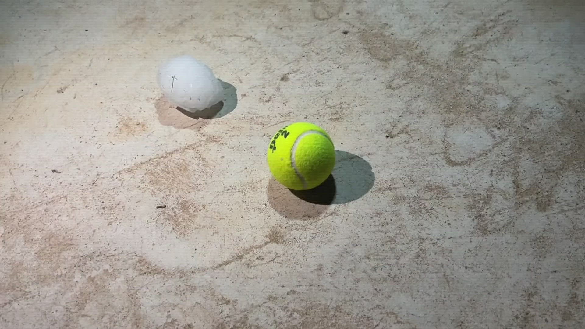 Tennis ballsized hail falls in the Austin area, damaging vehicles and homes