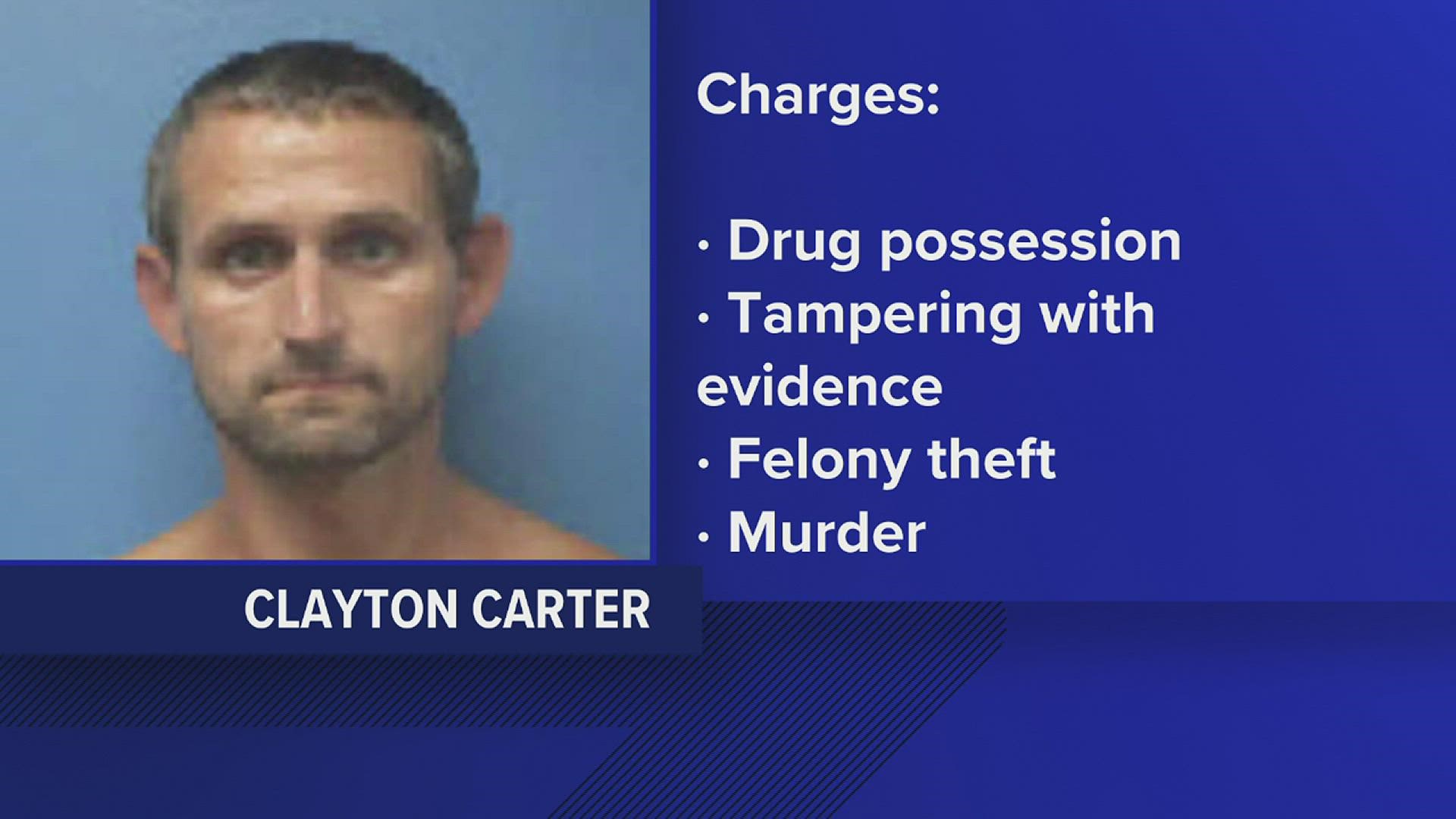 Clayton Carter is facing several charges including murder, tampering with evidence, fraud, theft and other charges that are unrelated Willman's case.