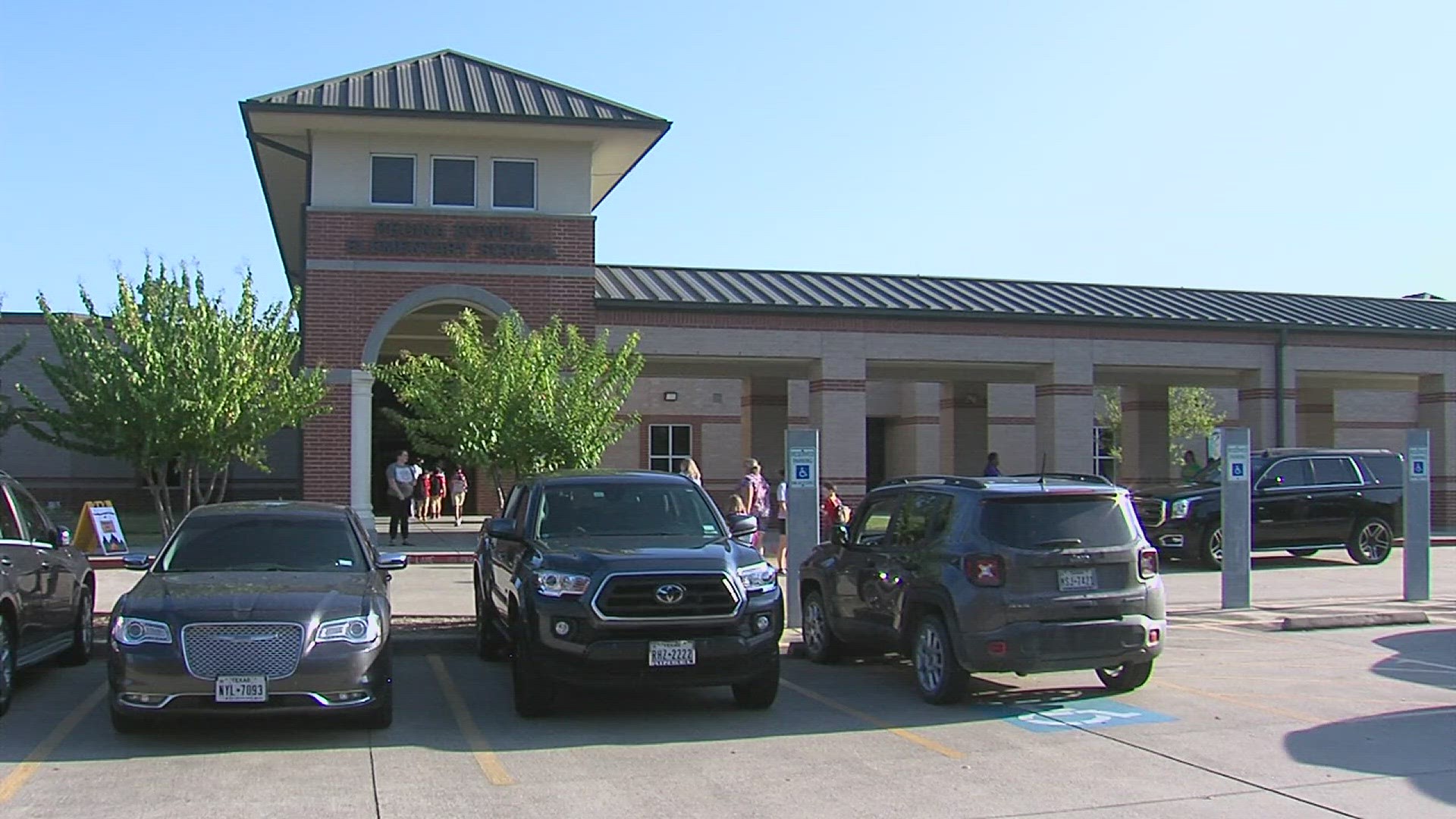Administrators were still receiving students and breakfast was being served according to the district.