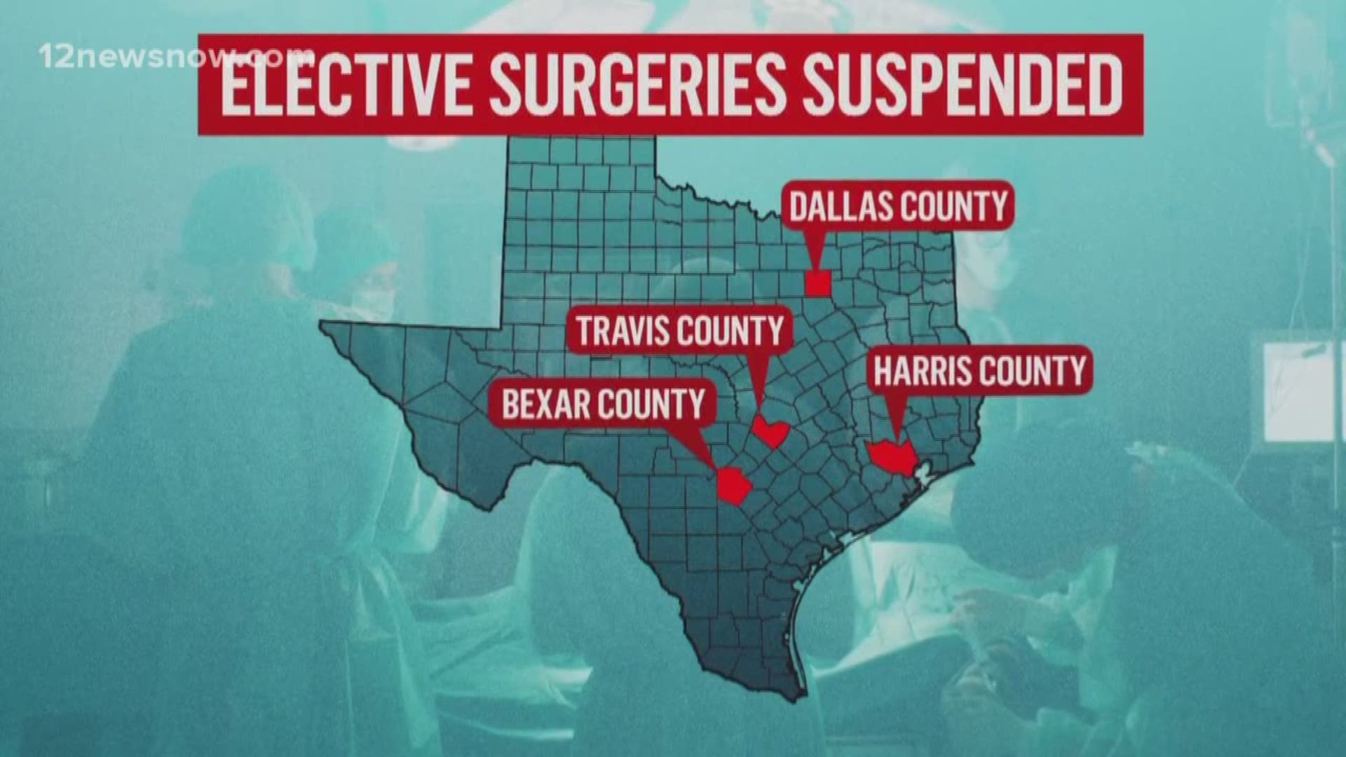 Gov. Greg Abbott ordered the state to take a step backwards as cases continue to increase. Read more at 12Newsnow.com/coronavirus.