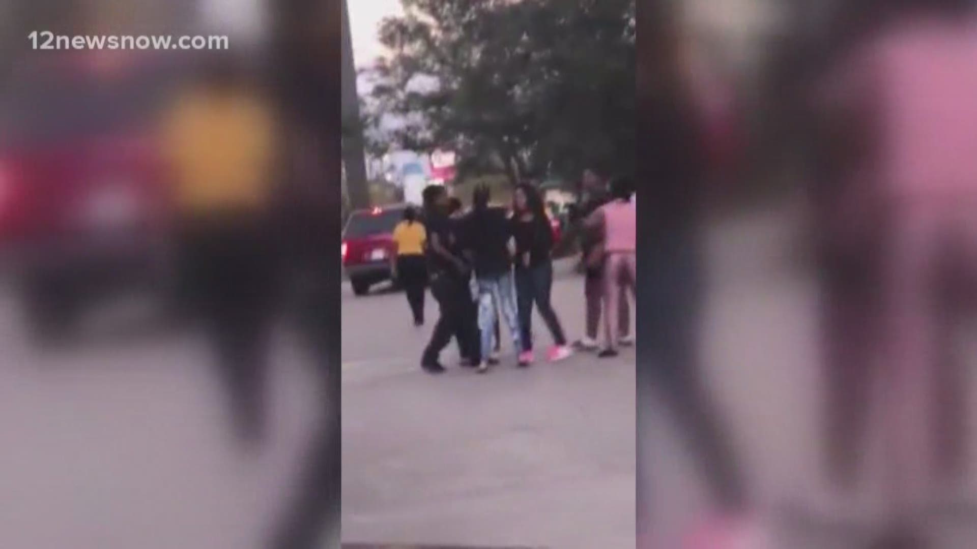 Video captures brawl outside Chuck E. Cheese's in Beaumont