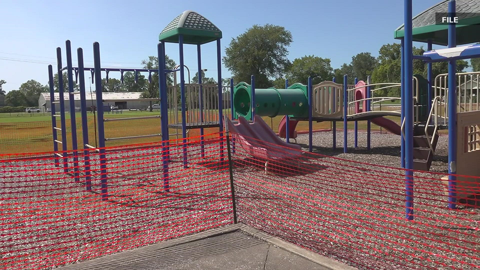 12News first reported parents concerns about the park last year. The Beaumont Park had rusty equipment, exposed wood and moldy splash pads.