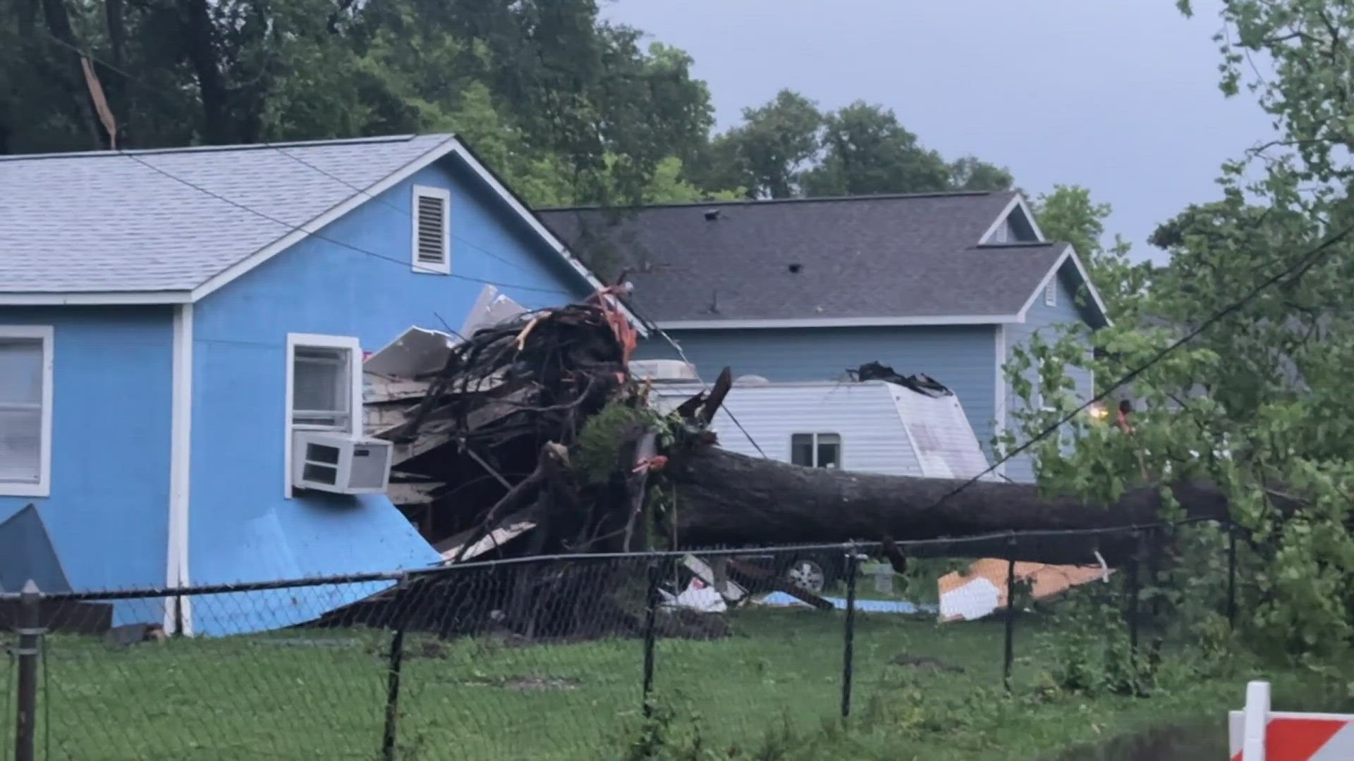 'Almost like a scene from the exorcist' : Tree falls through Orange ...