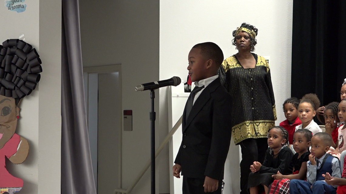 Fouryearold recites 'I have a dream' speech for Bingman Head Start black history program