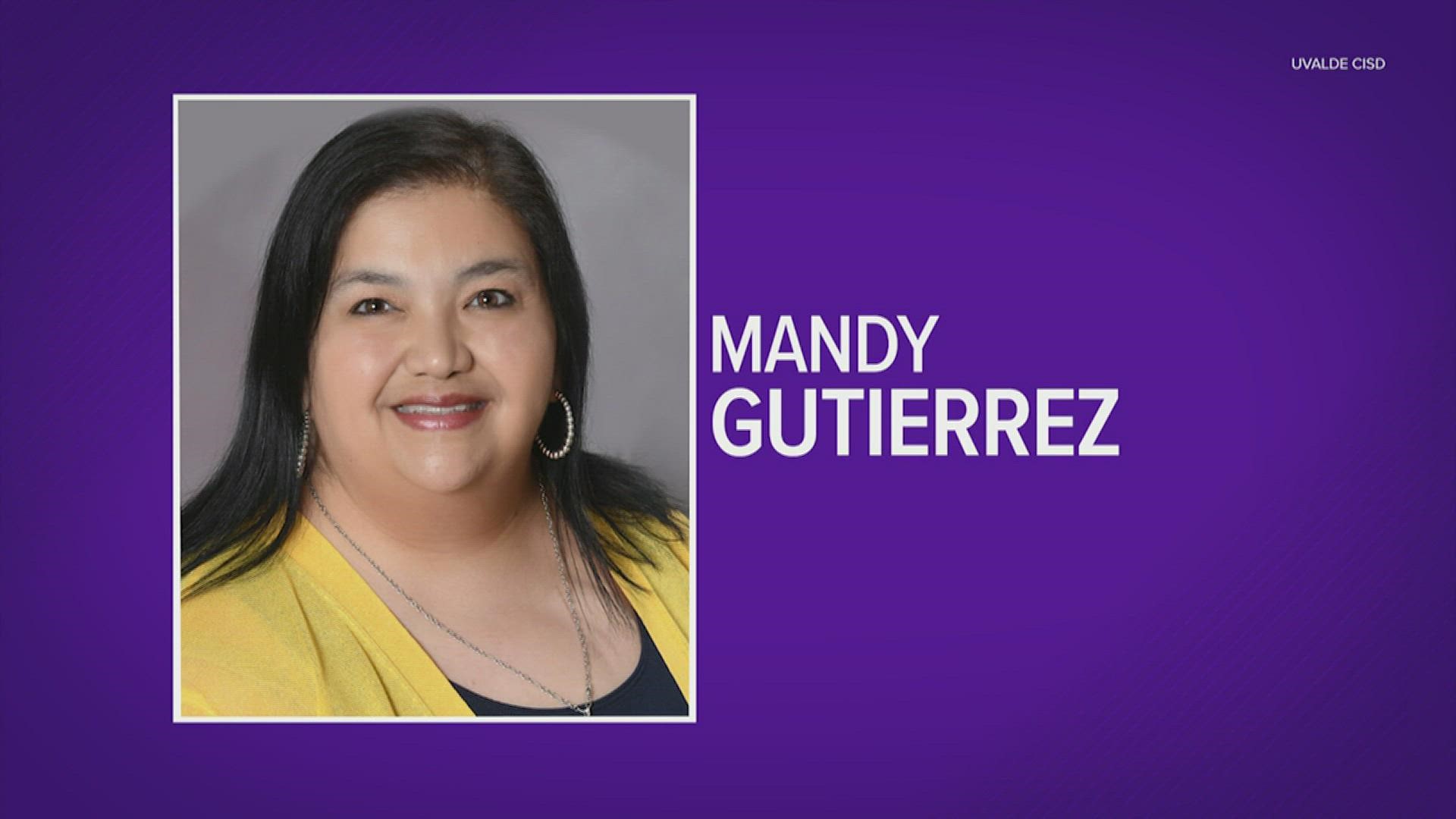 Mandy Gutierrez's has been put on paid administrative leave. She was a fourth grade teacher at the school prior becoming principal.