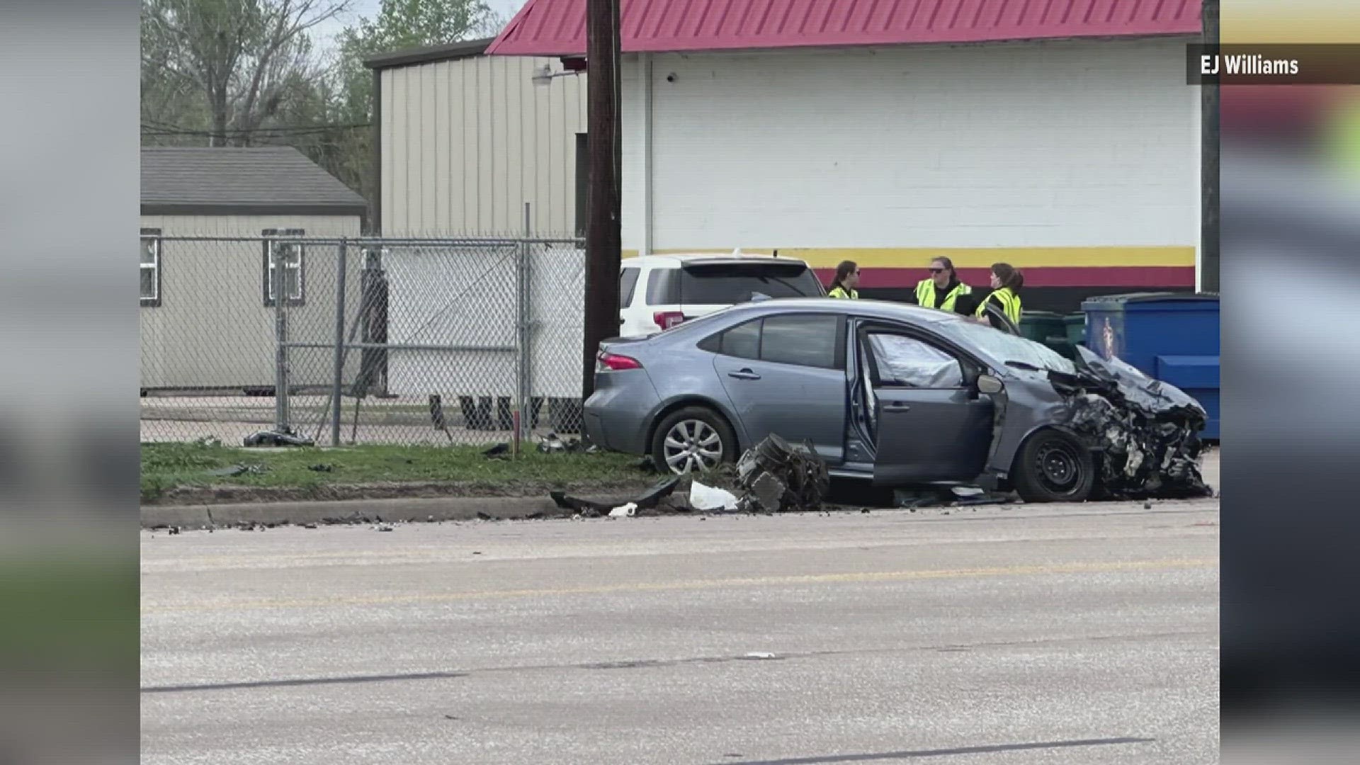 The wreck happened around 4:15 p.m. at 5110 College Street.