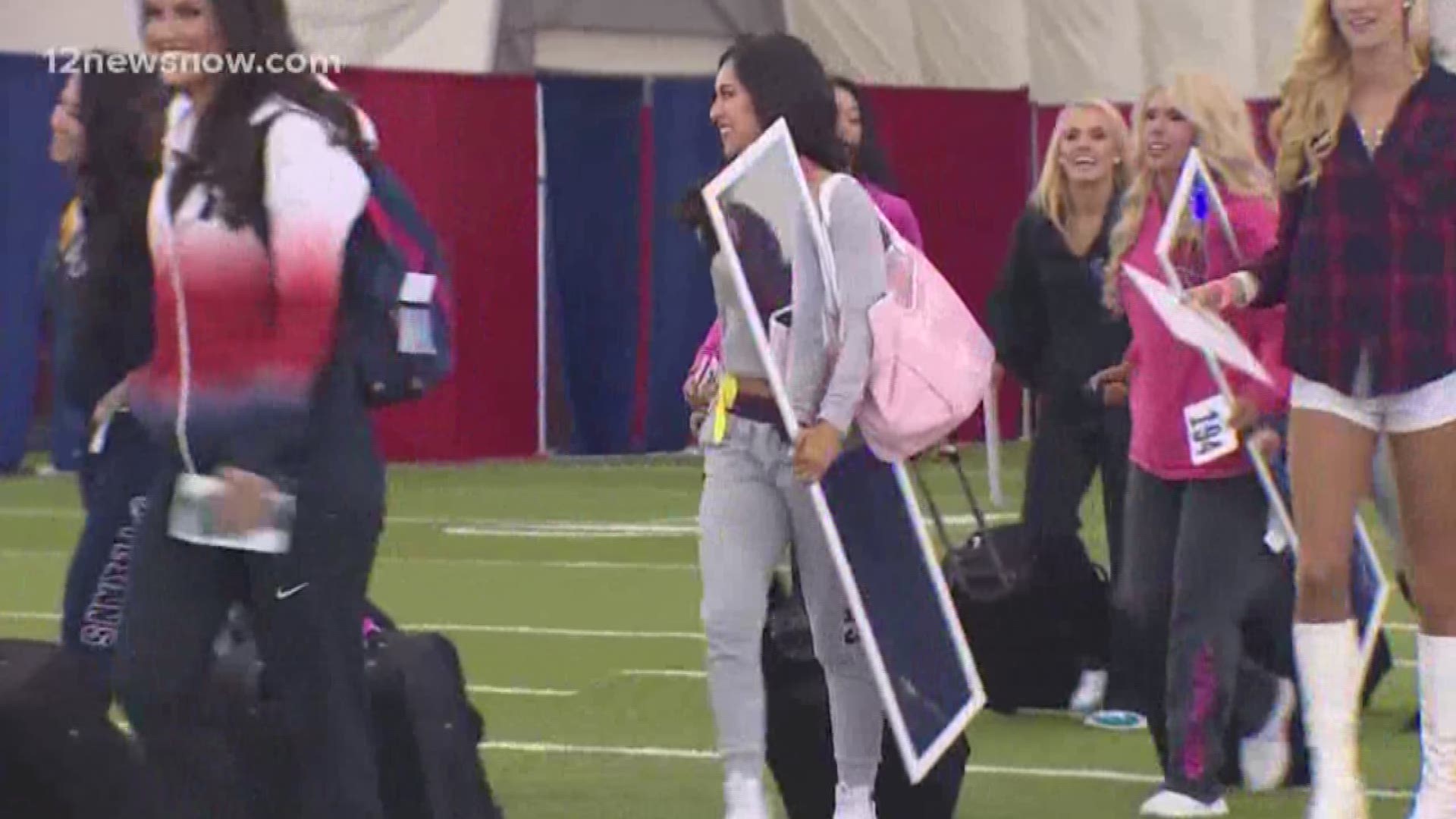 Big turnout for the Houston Texans cheerleader tryouts