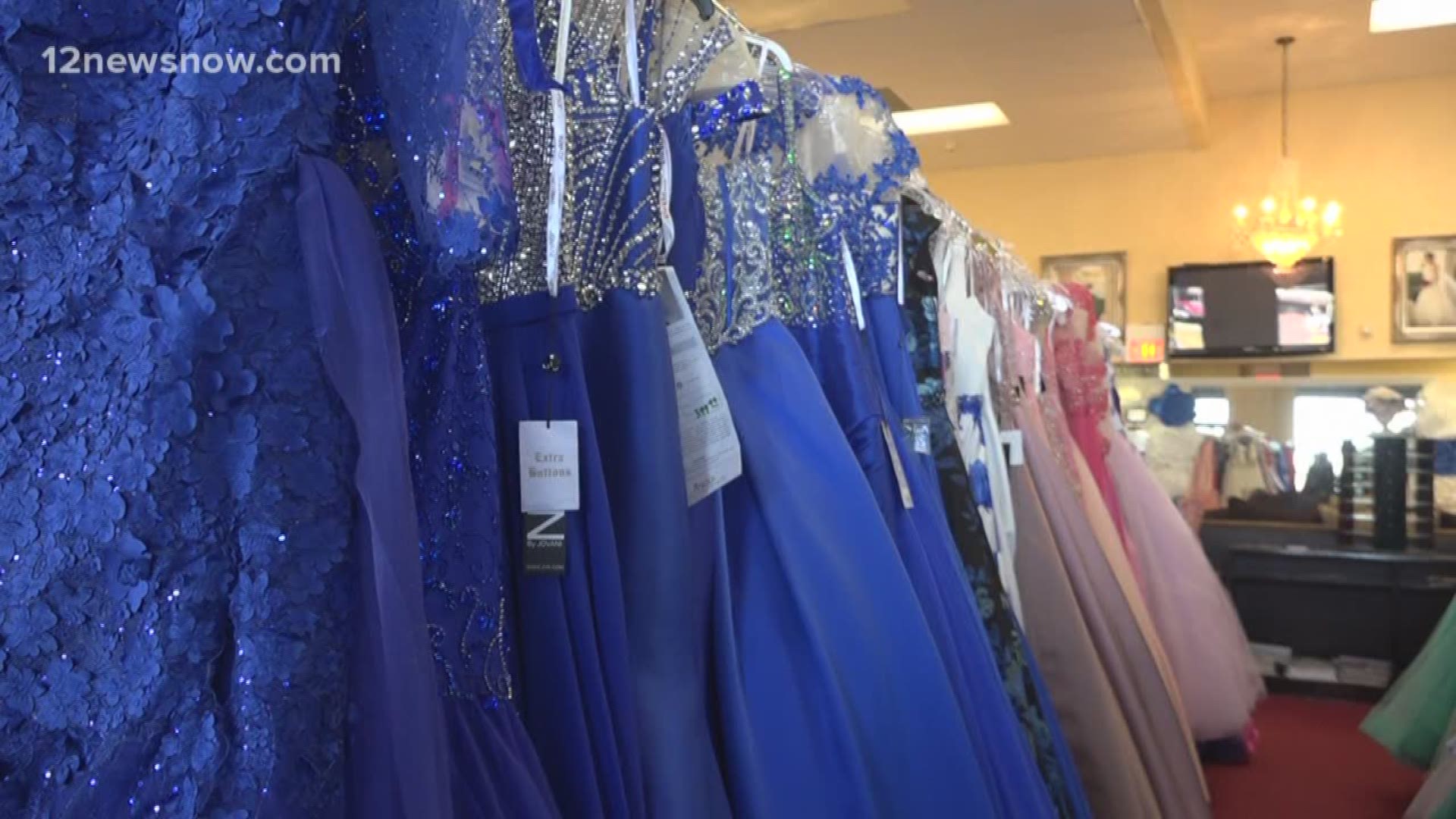 Bridal and formal wear shops are no longer able to take rush orders amid manufacturers in China being shut down.