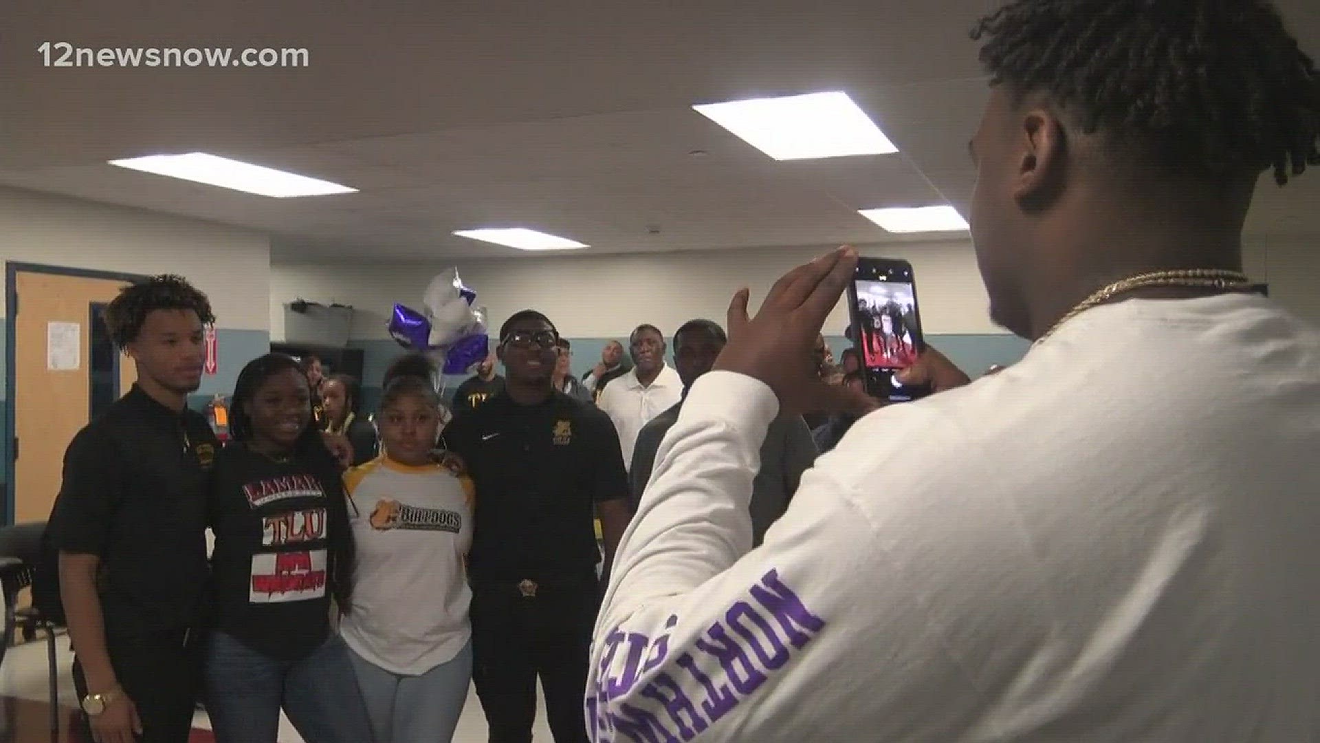 Here's some of the signing day action from across Southeast Texas on February 7, 2018. From West Brook to Port Arthur and all the way up to Newton.