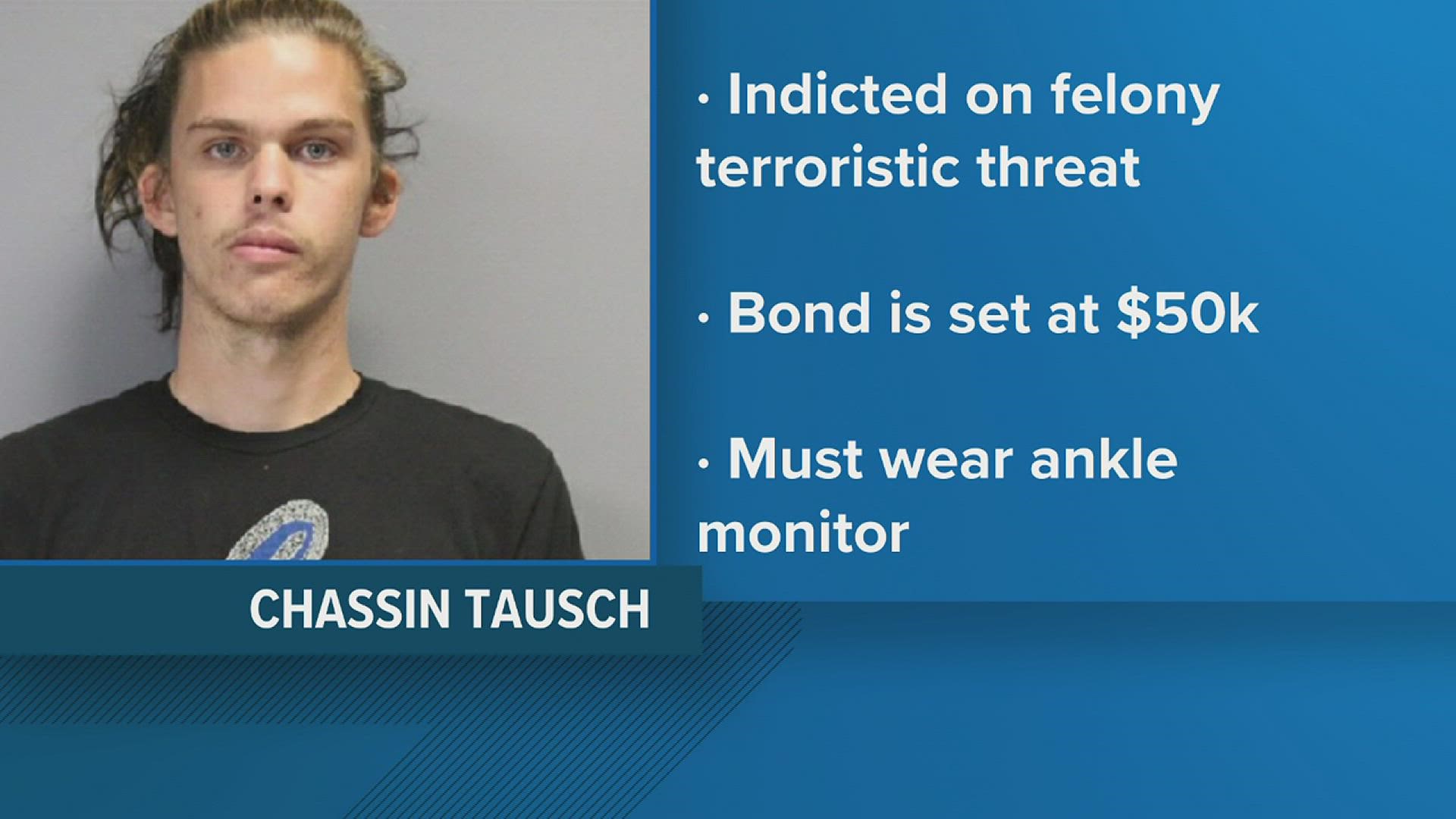 Deputies saw a video that they said showed Chassin Tausch appearing to mimic pointing a rifle toward other students.