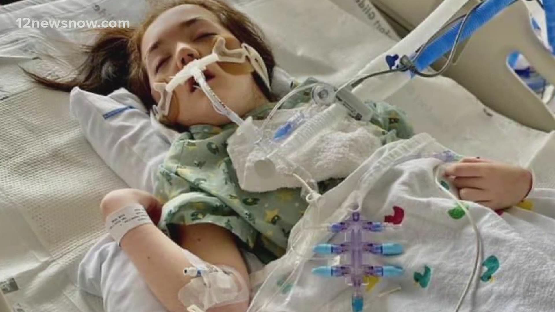 Kevin's daughter has been at Texas Children's Hospital since last week