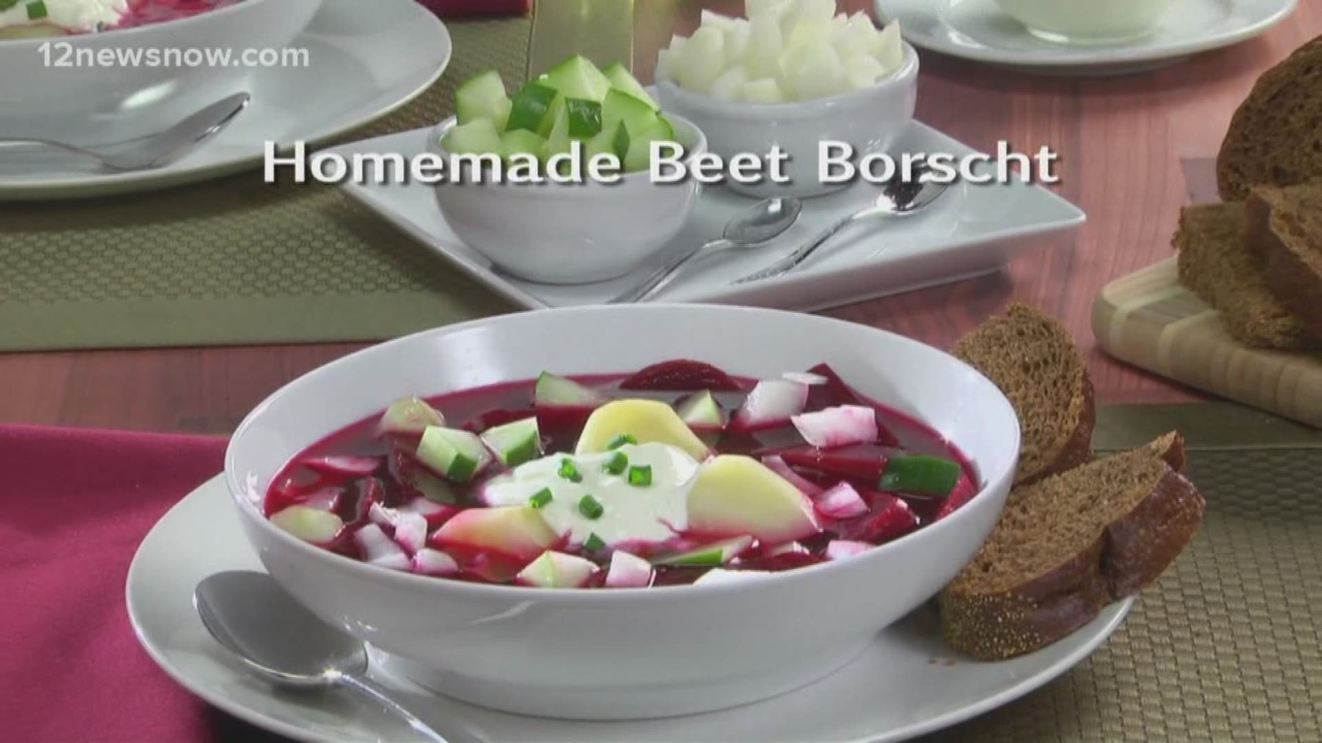 Mr. Food makes Homemade Beet Borscht 