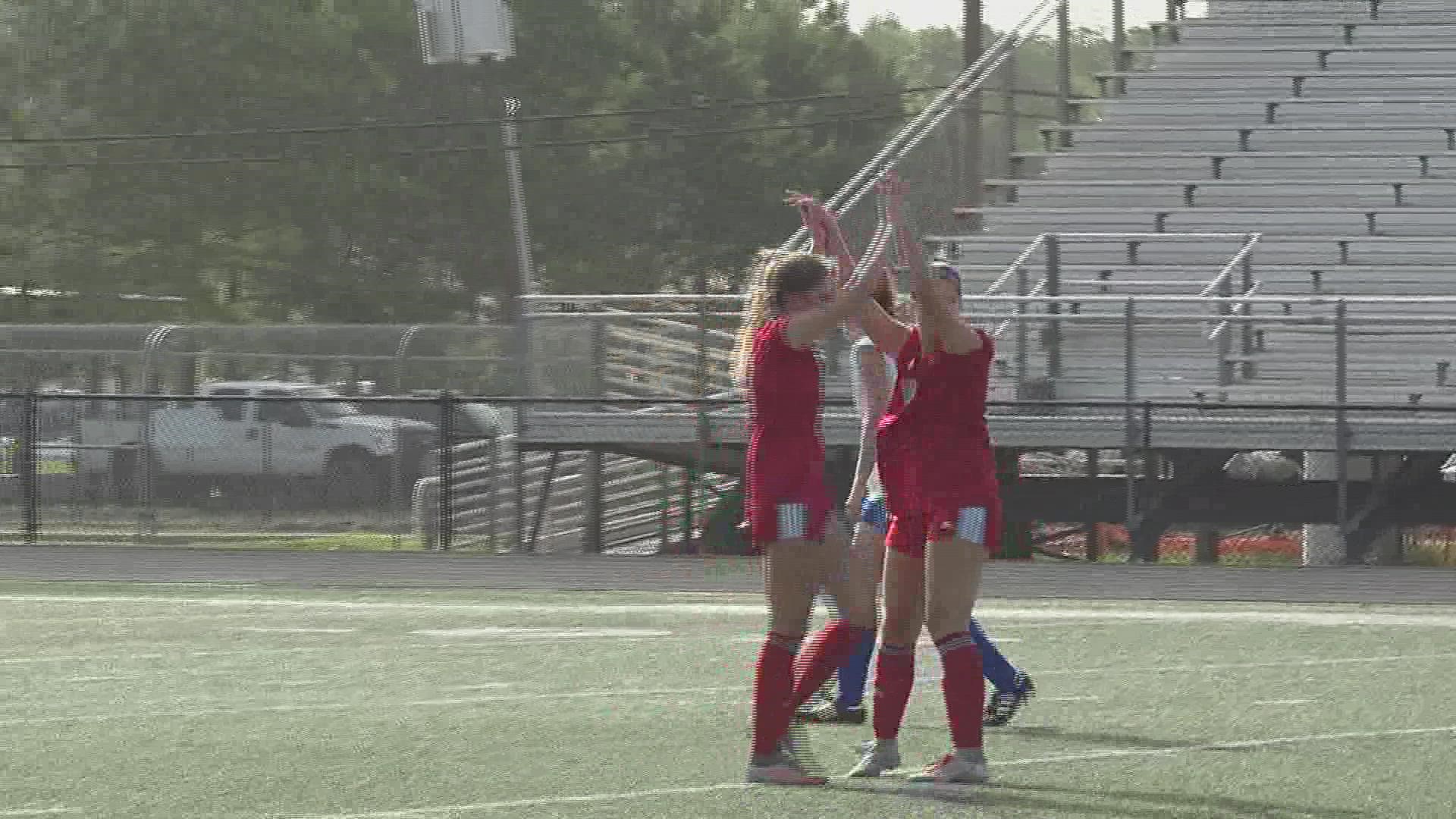 East team's 4-1 win over the West team becomes first win of a Christus All-Star soccer game.