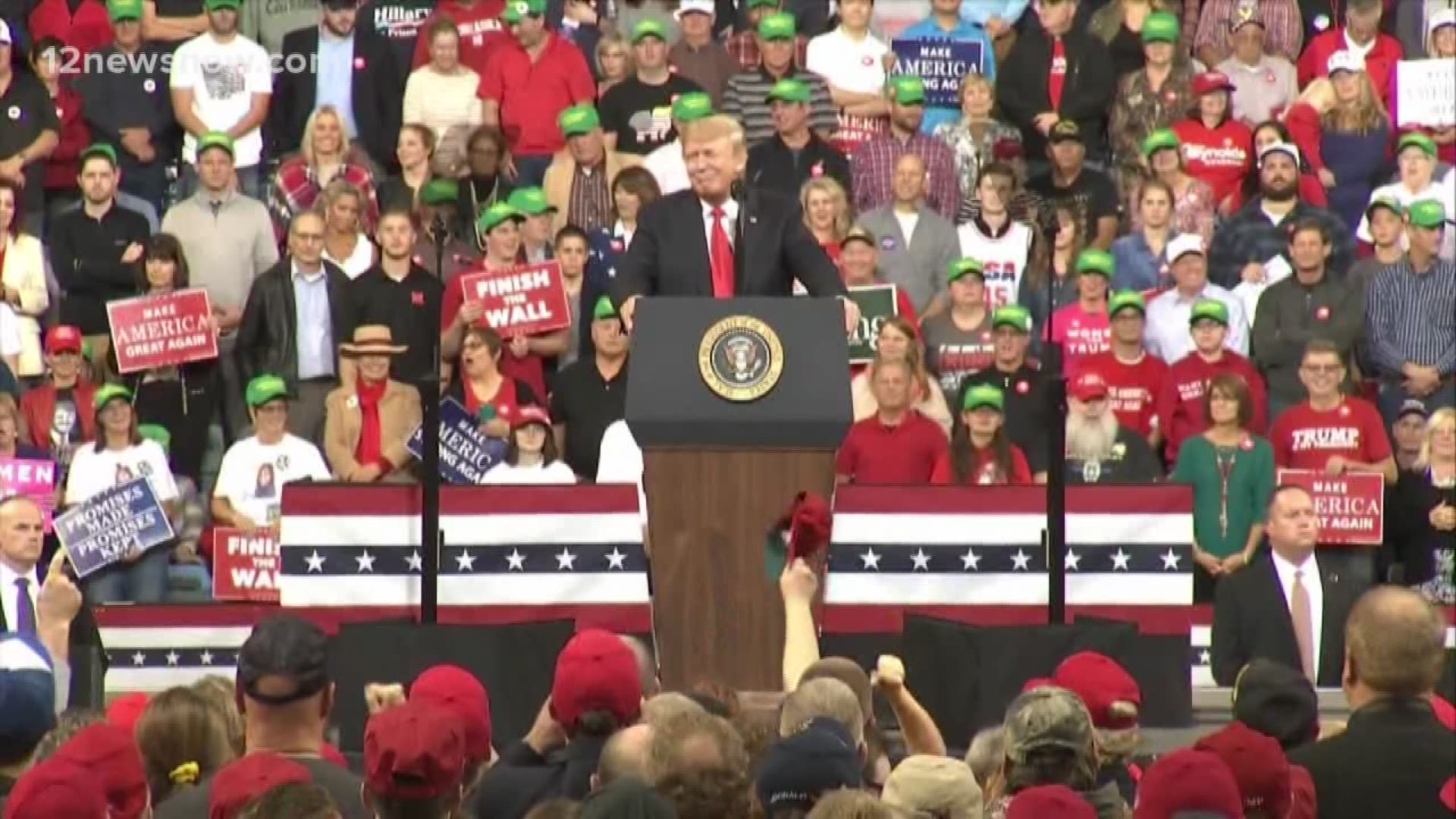 Pres. Trump holds MAGA rally in Houston on Oct. 22