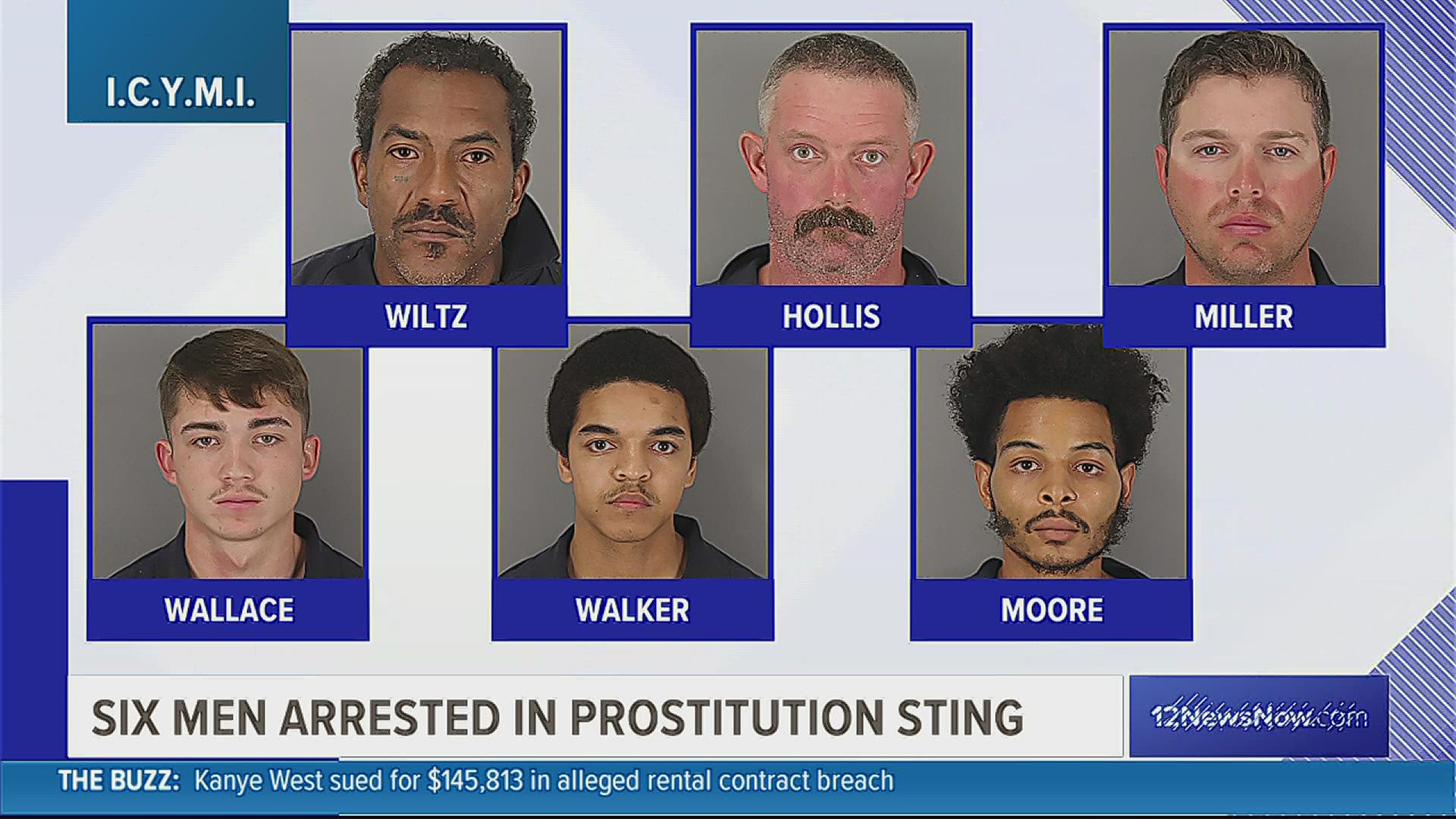 Six men were arrested in connection with a human trafficking crackdown. An electrical issue led to a Beaumont house fire.