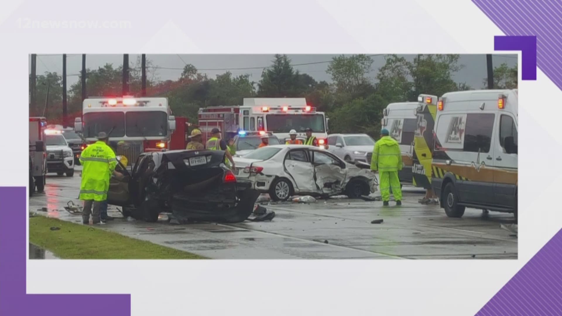 Four car accident in Orange County, four sent to hospital