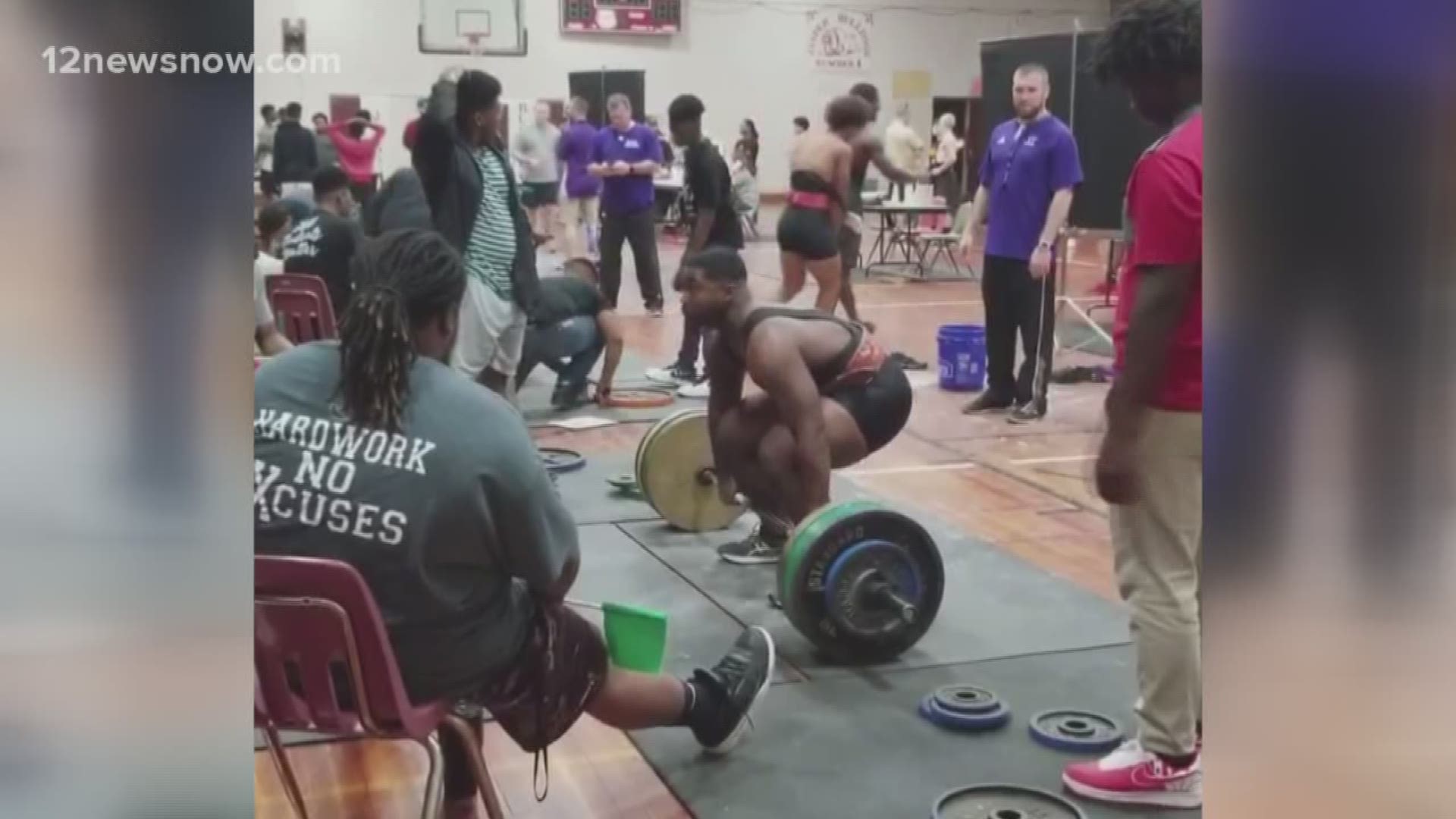 Like father, like son, a few decades ago, Coach Eric Williams was a Newton powerlifter. This year, his son, an Eagle senior is following in his dad's footsteps in hopes of bringing home a state title.