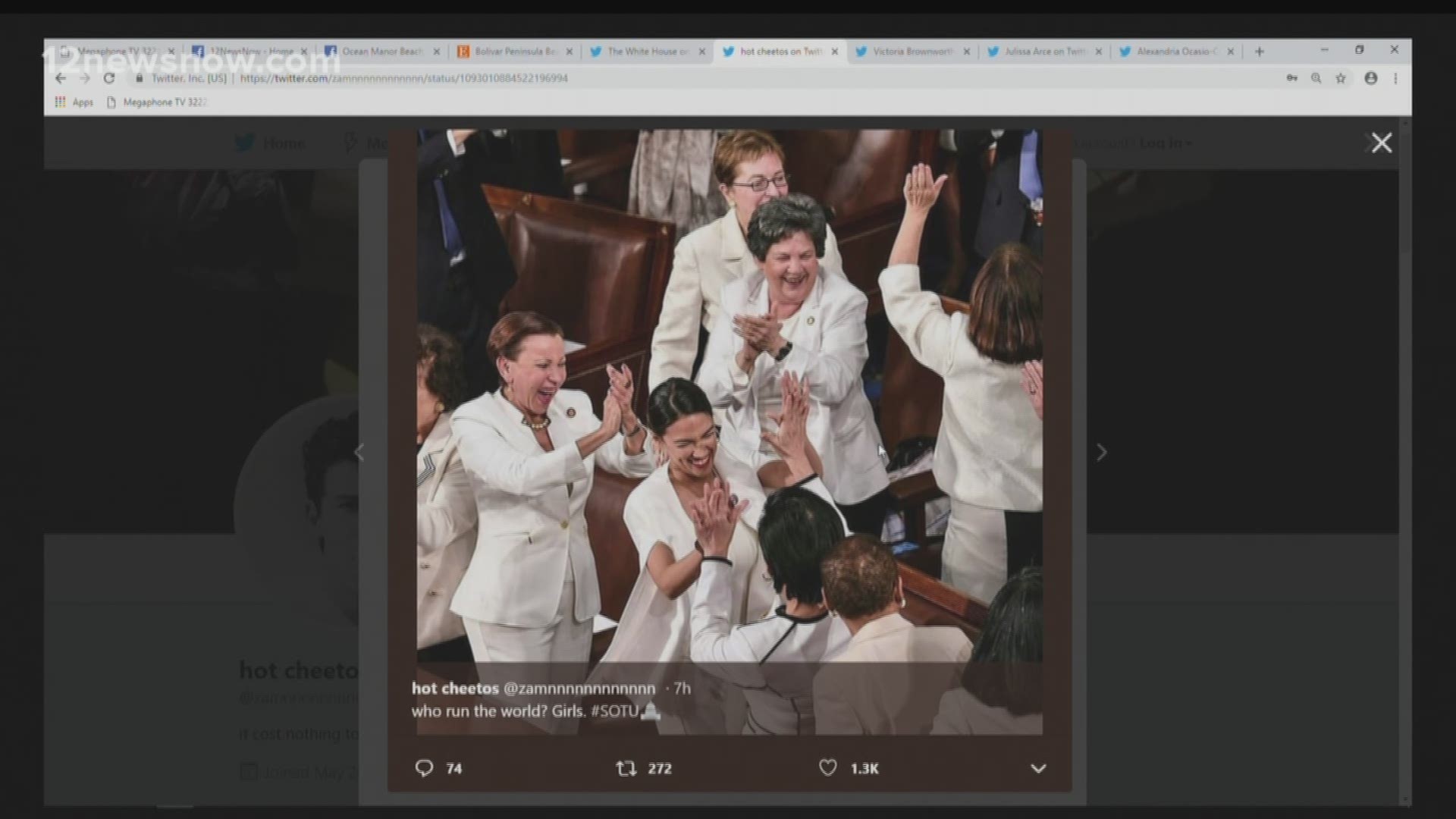 People take to the internet to share their opinions on the democratic congresswomen wearing white during the State of the Union Address to show unity for women's suffrage.