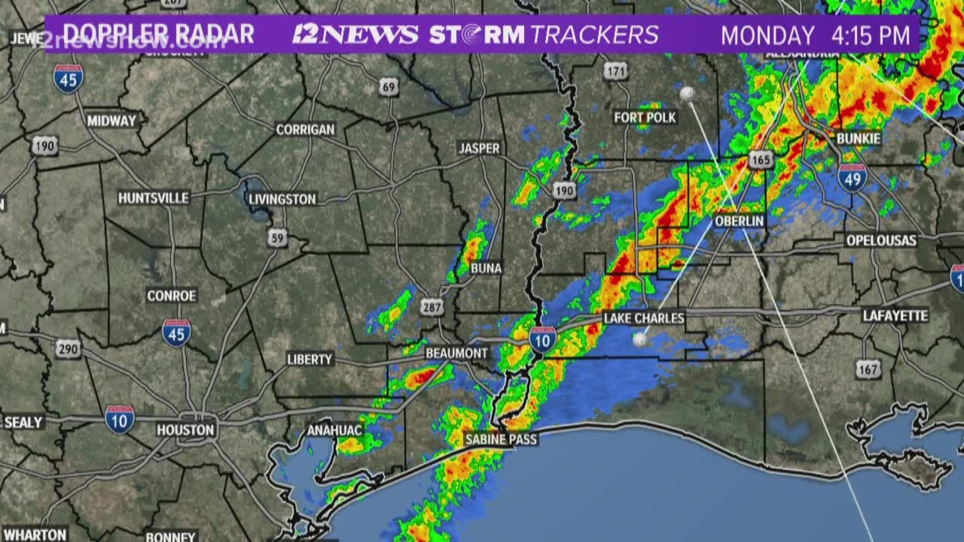 Louisiana saw an apparent twister destroy buildings on Monday, and one life was lost according to officials