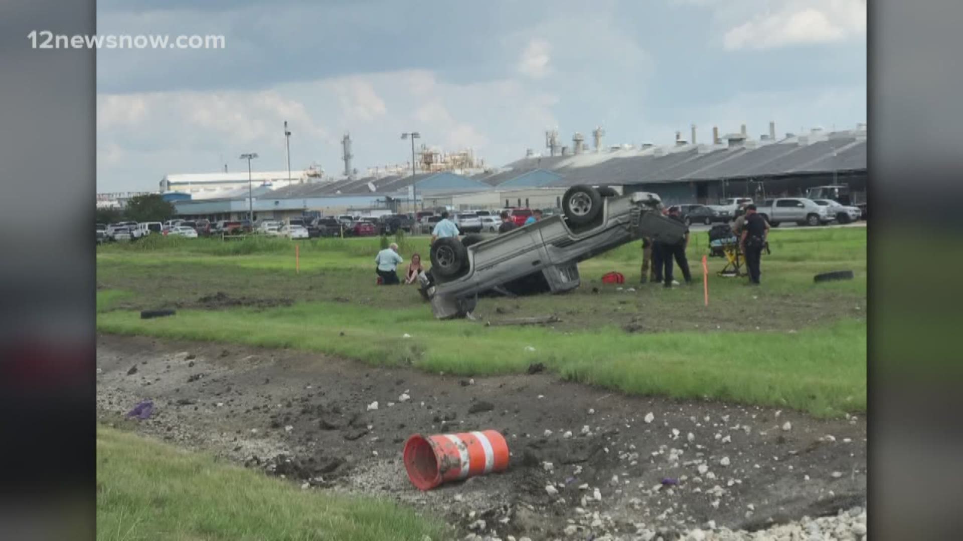 Rollover accident on I 10 near Goodyear Plant sends one to hospital