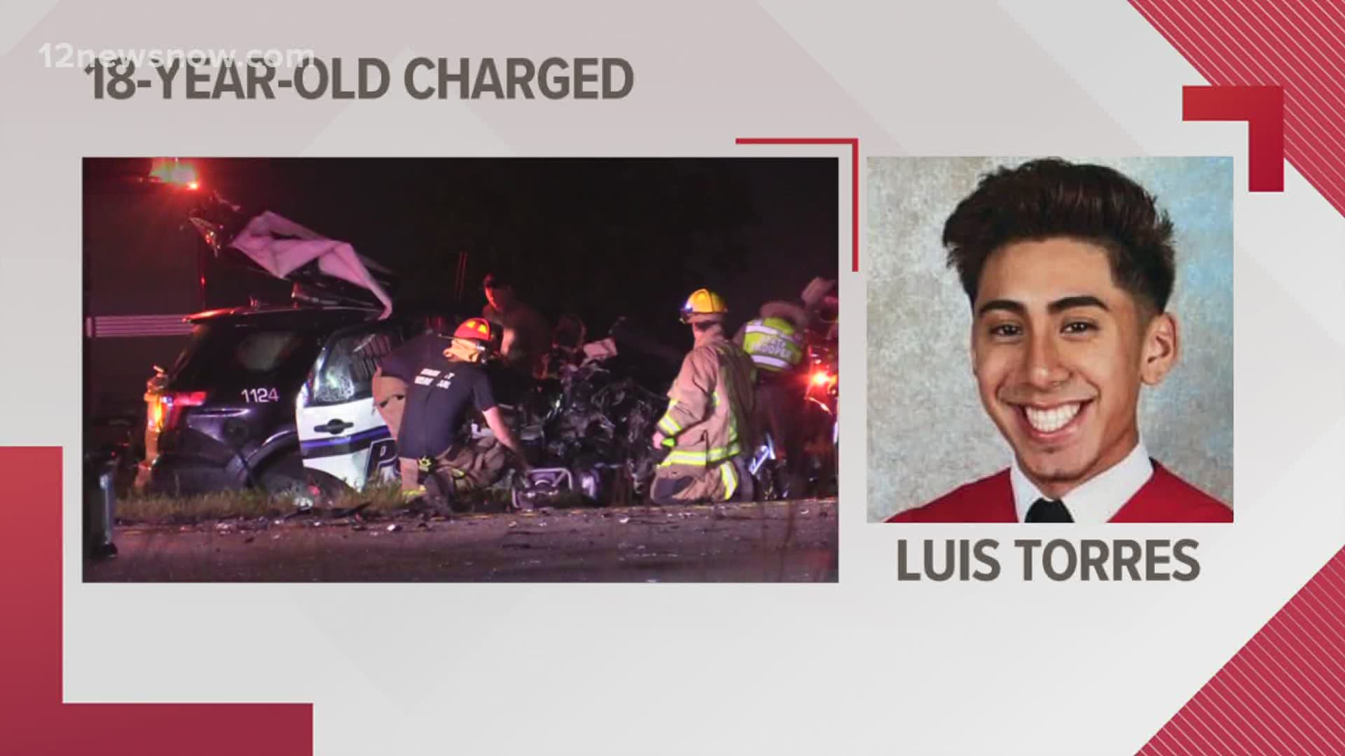 Charges filed against 18 year old accused in crash that killed Beaumont police officer