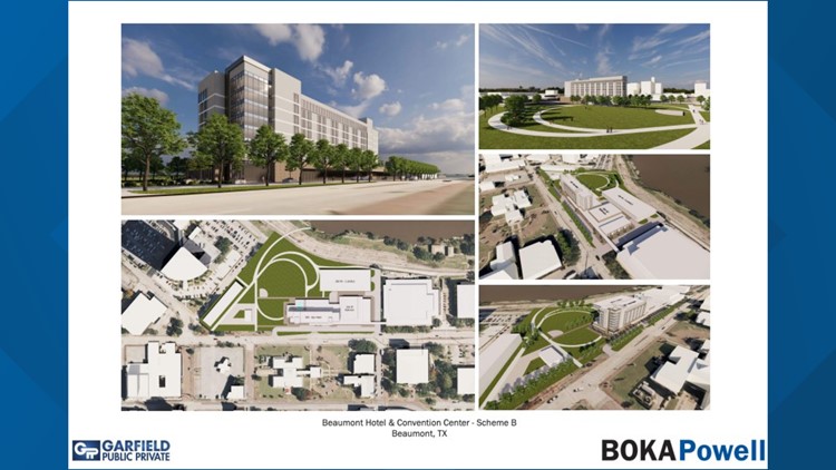 City of Beaumont reveals renderings for potential downtown hotel