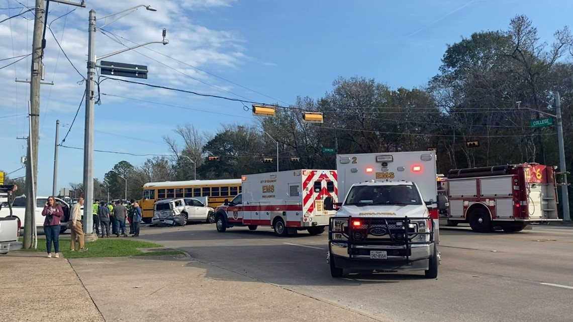 Child taken to hospital following accident involving school bus ...
