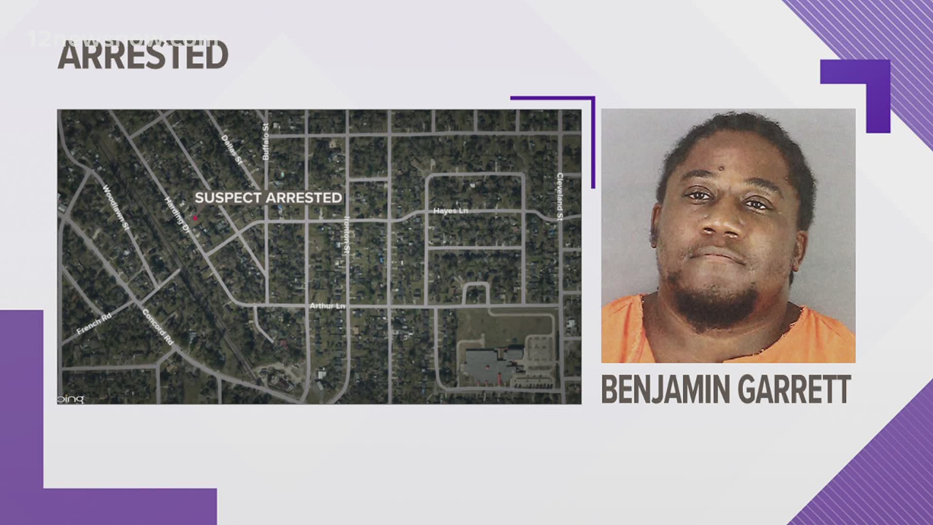 Investigators say Benjamin Garrett had two revolvers and drugs in his car