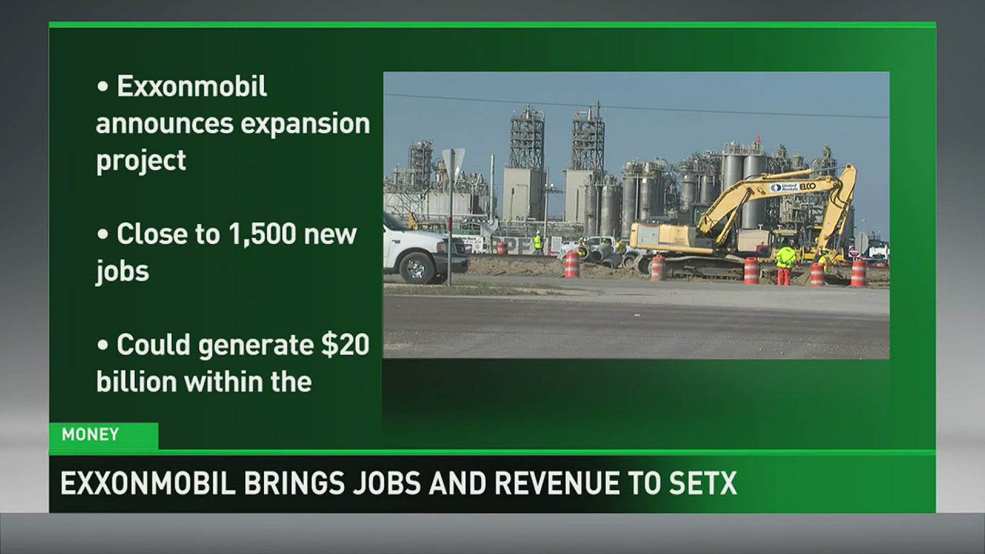 ExxonMobil announced Monday that the company would be making a major expansion to the Beaumont Polyethylene Plant.