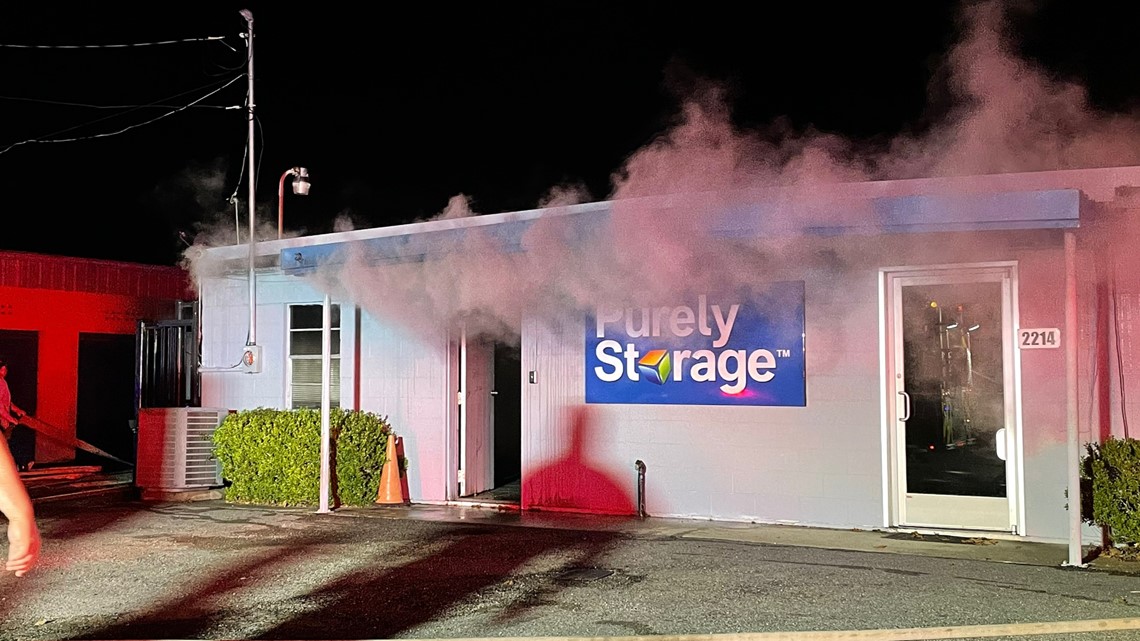Fire at Purely Storage on Spurlock Road in Nederland