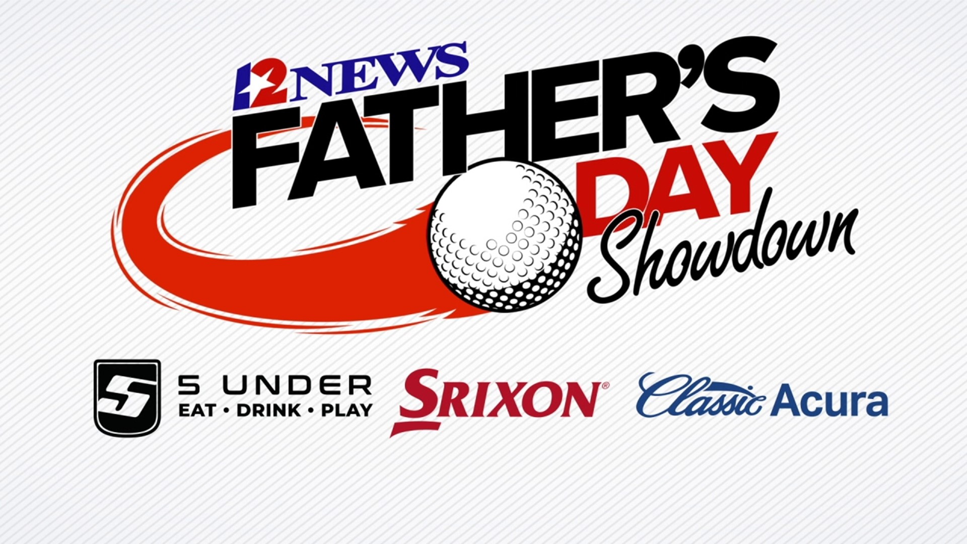 Eight randomly selected Southeast Texas dads competed in the Father's Day Showdown Longest Drive contest sponsored by 5 Under Golf Center, Srixon and Classic Acura.