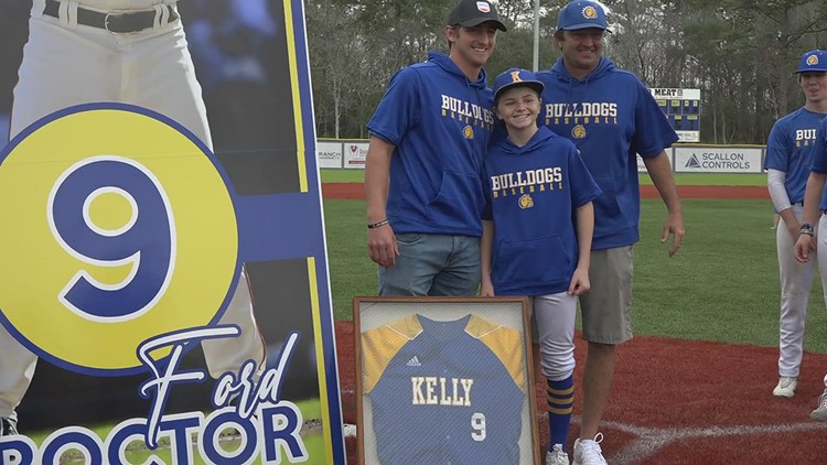 Kelly High School retires Ford Proctor's jersey
