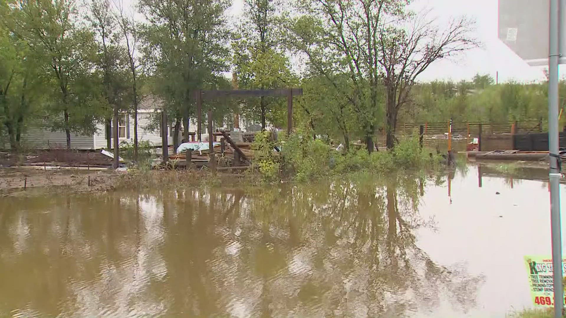 Kaufman County Emergency Management reported the storm overnight brought nearly 10 inches of rain.