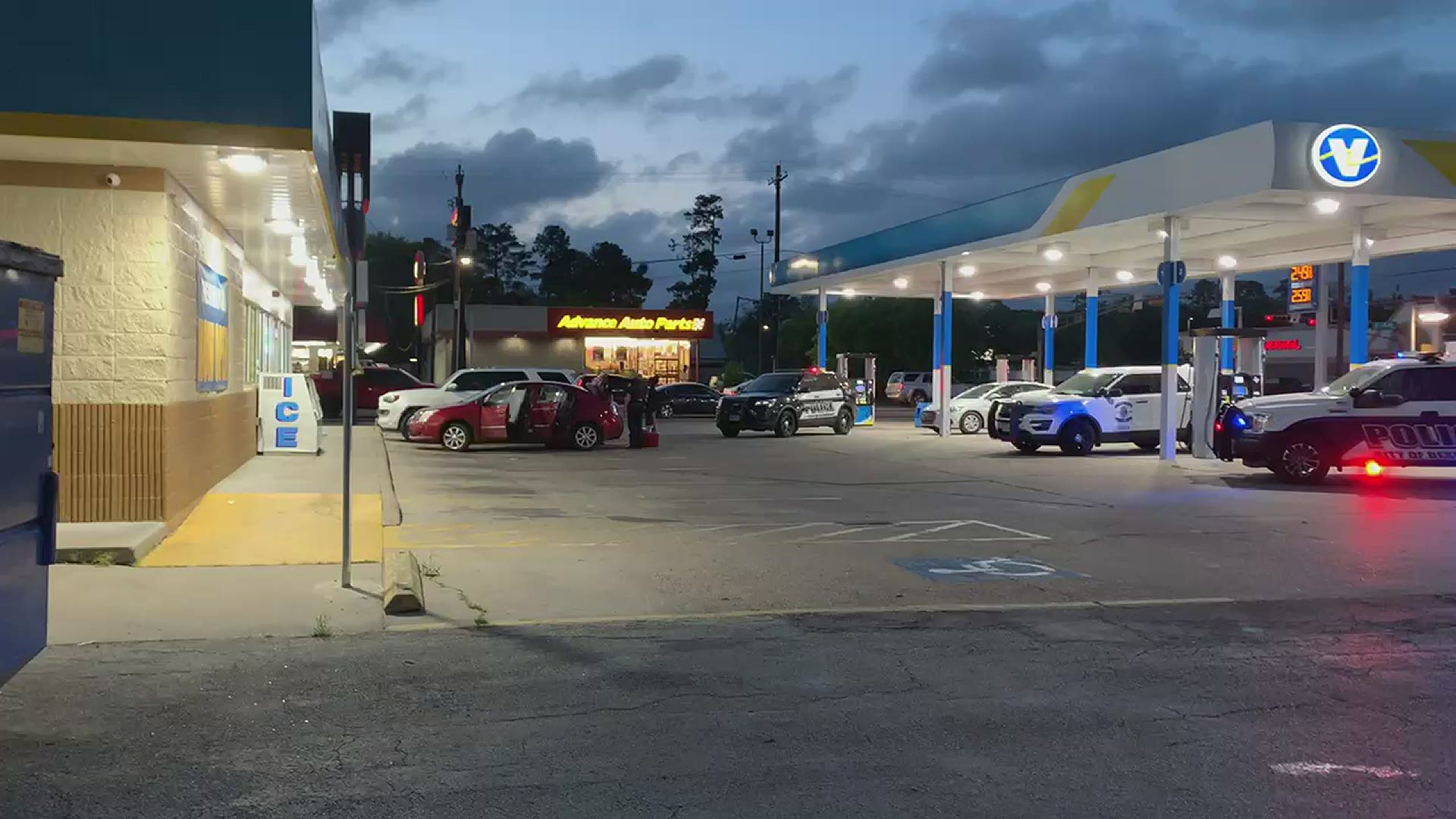 It happened Tuesday night at a Valero in Beaumont's North End.