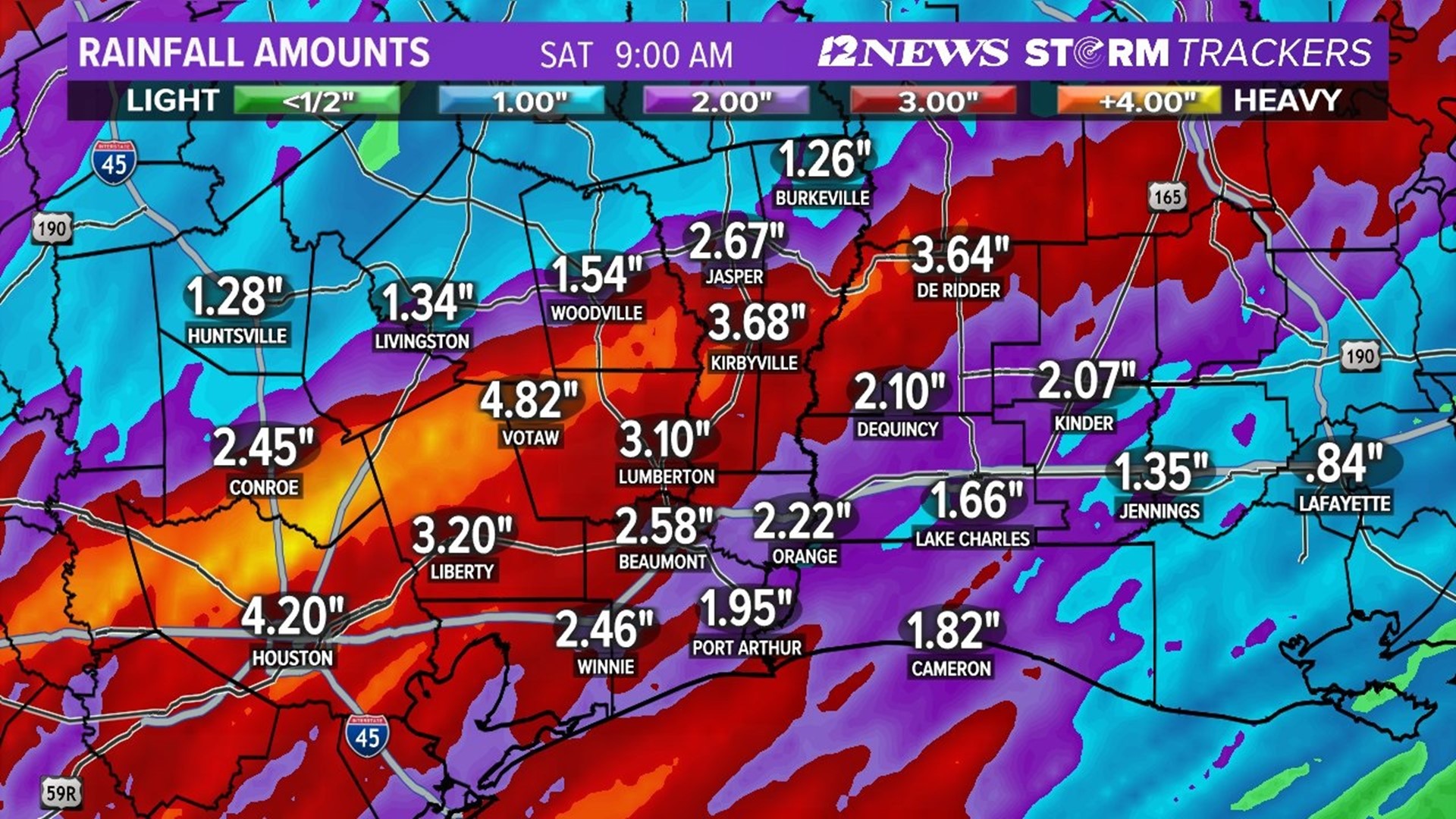 Heavy rain possible Thursday and Friday in Southeast Texas | 12newsnow.com
