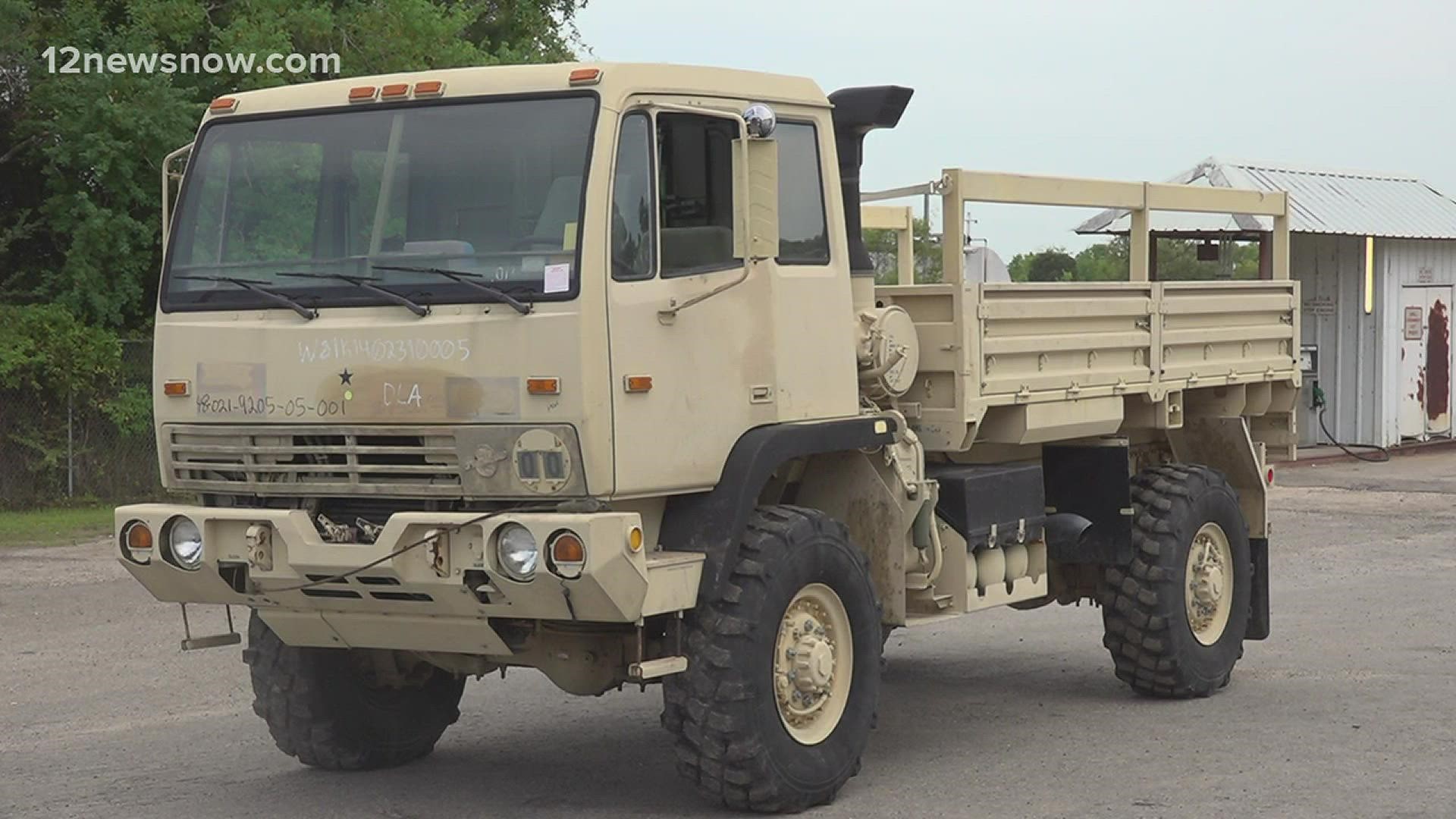 The county spent $26000 on four high-water, 2.5-ton vehicles to prepare for future storms.