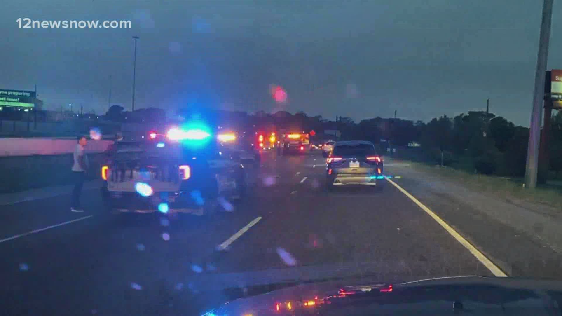 The crash happened around 7 p.m. Friday night, Beaumont Police say.