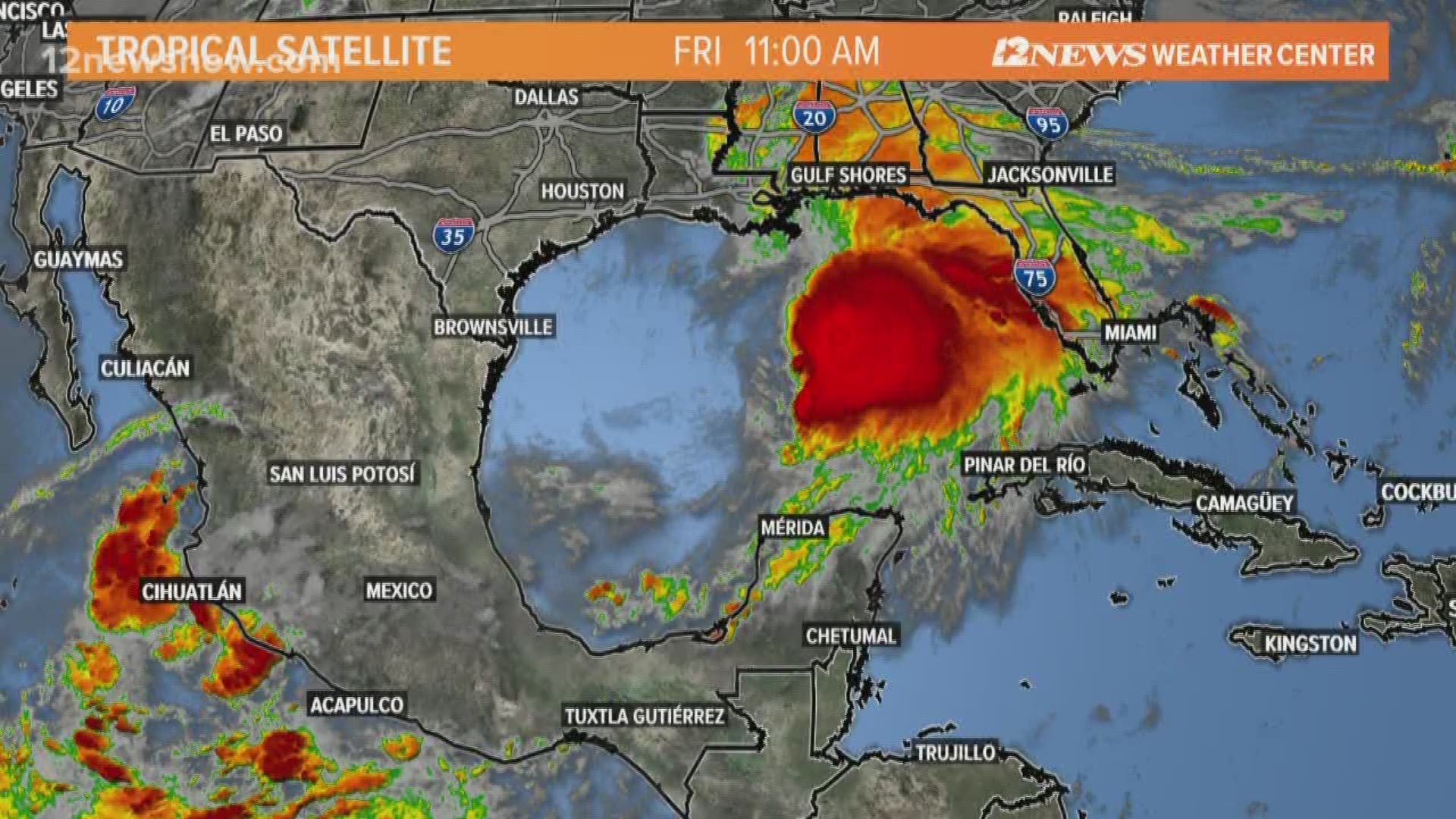 Storm is gaining speed and strength in the Gulf of Mexico