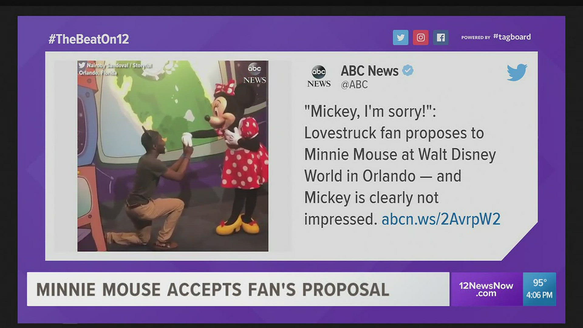Mickey Mouse wasn't having it, of course!