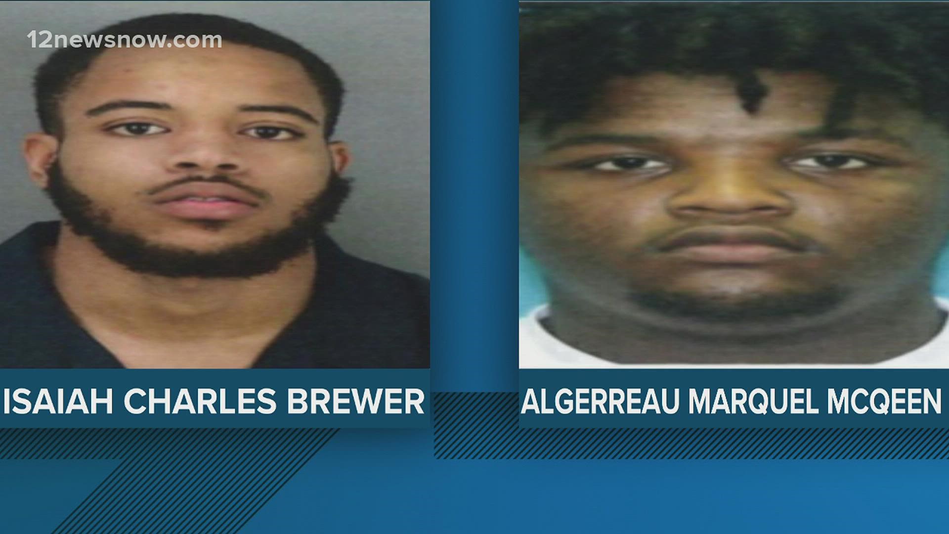 Isaiah Charles Brewer and Algerreau Marquel are being held in the Jefferson County Jail on $927,000 bonds.