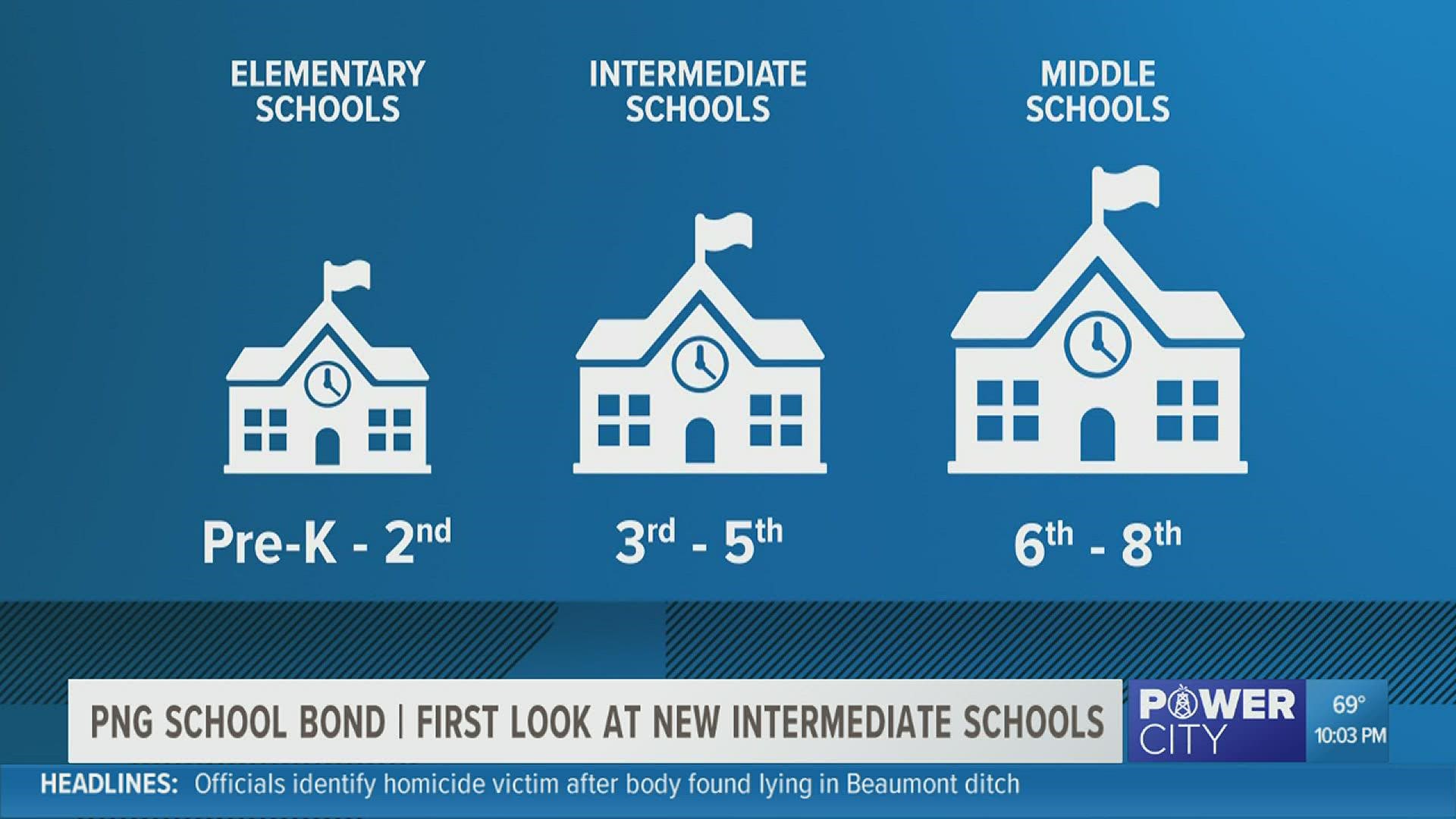 The new campuses will have state-of-the-art media centers, dining areas, gymnasiums and classrooms.