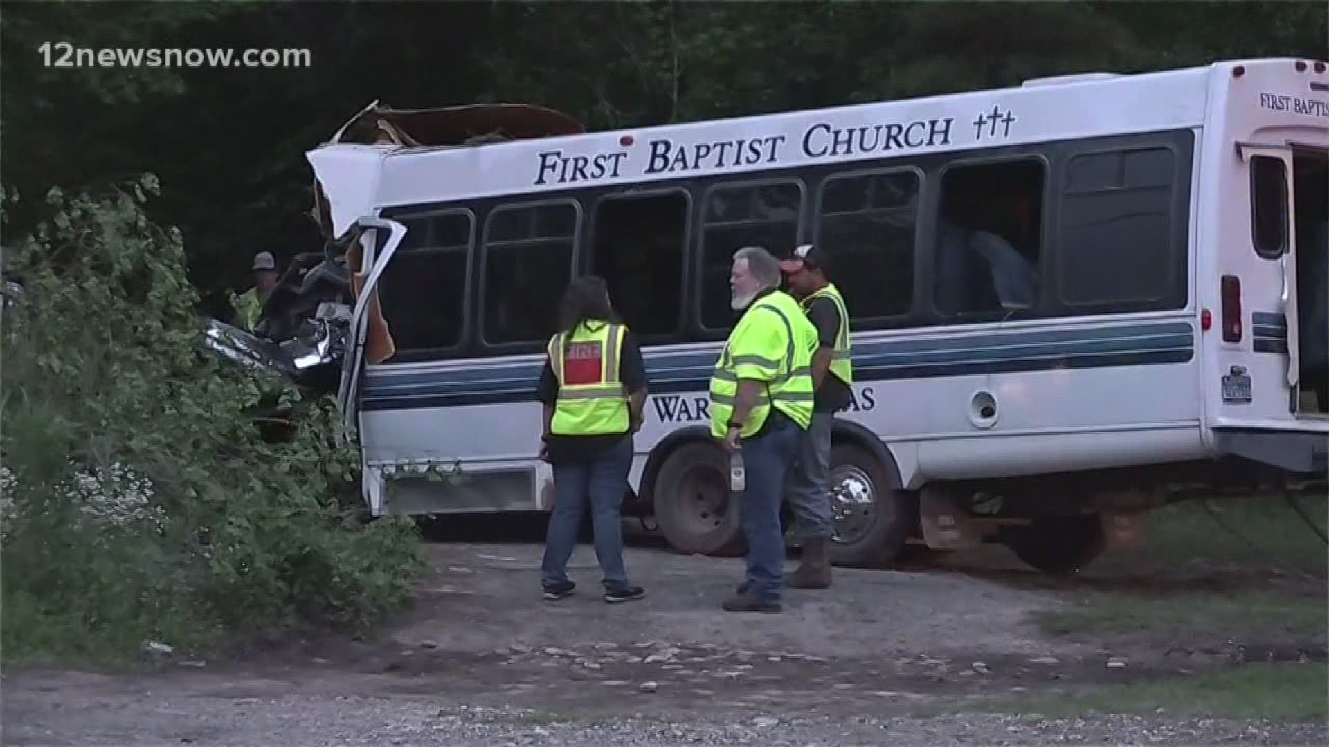 The bus from First Baptist Warren was carrying nine people, including six children from ages 9 to 14. Witnesses say the bus pulled out in front of a bus, causing it to lose control and hit a tree, killing 42-year-old, James Craft Junior, and injuring other passengers, leaving some in critical condition.