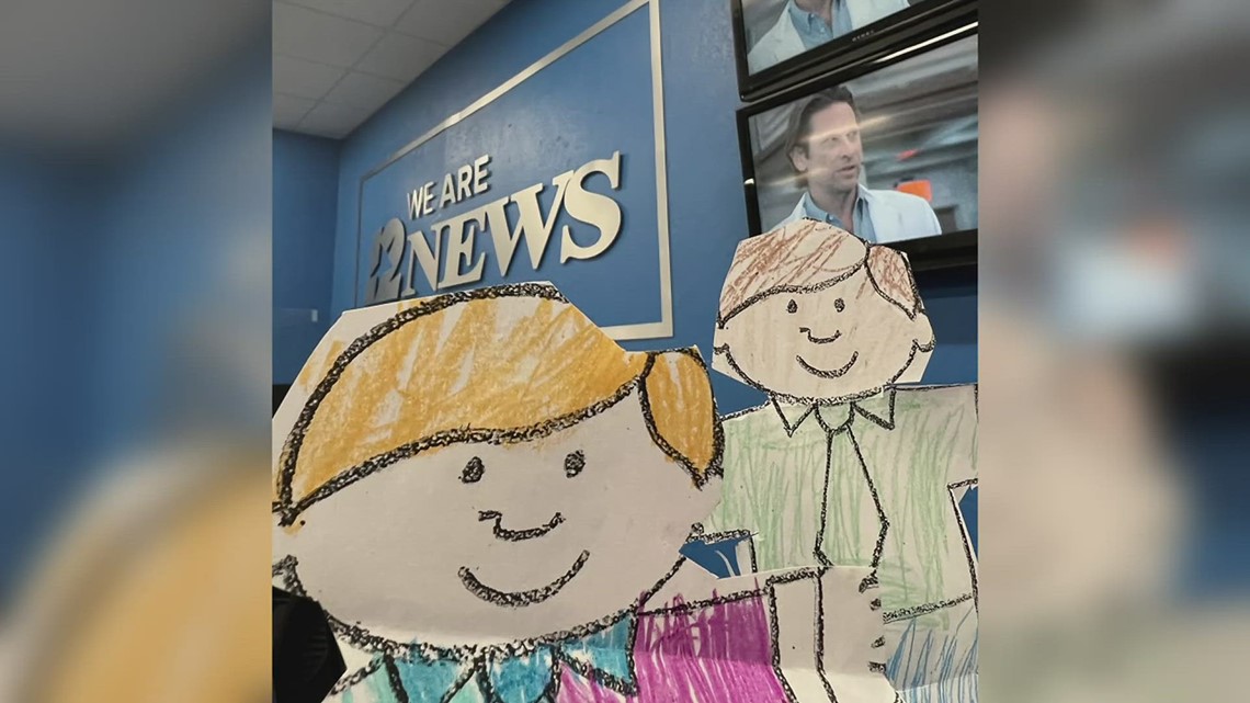 Flat Stanley twin brothers hard at work as 12News interns